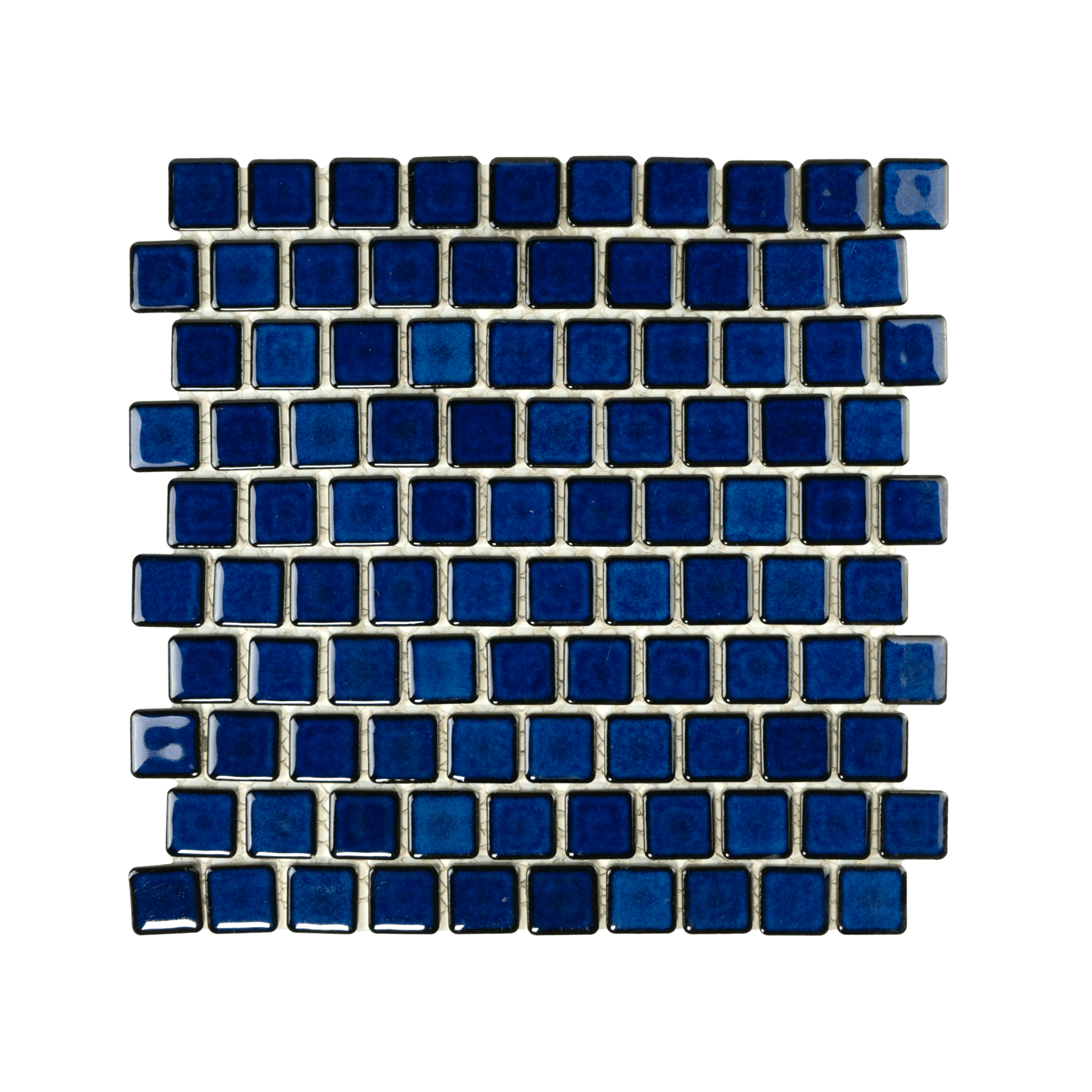 1x1 Cobalt Blue Pool Mosaic Tile - Cemento Collection