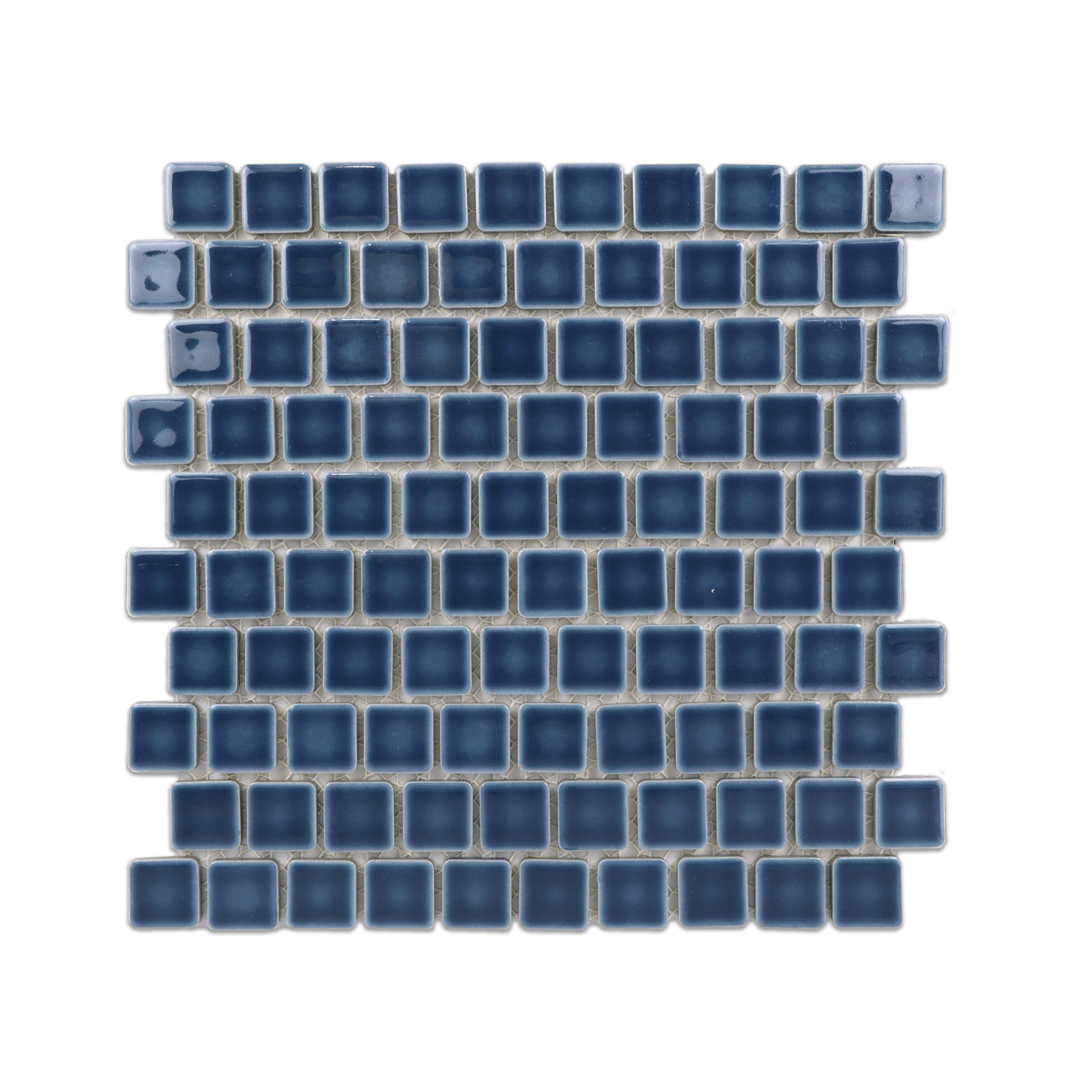 1x1 Navy Blue Pool Mosaic Tile - Cemento Collection