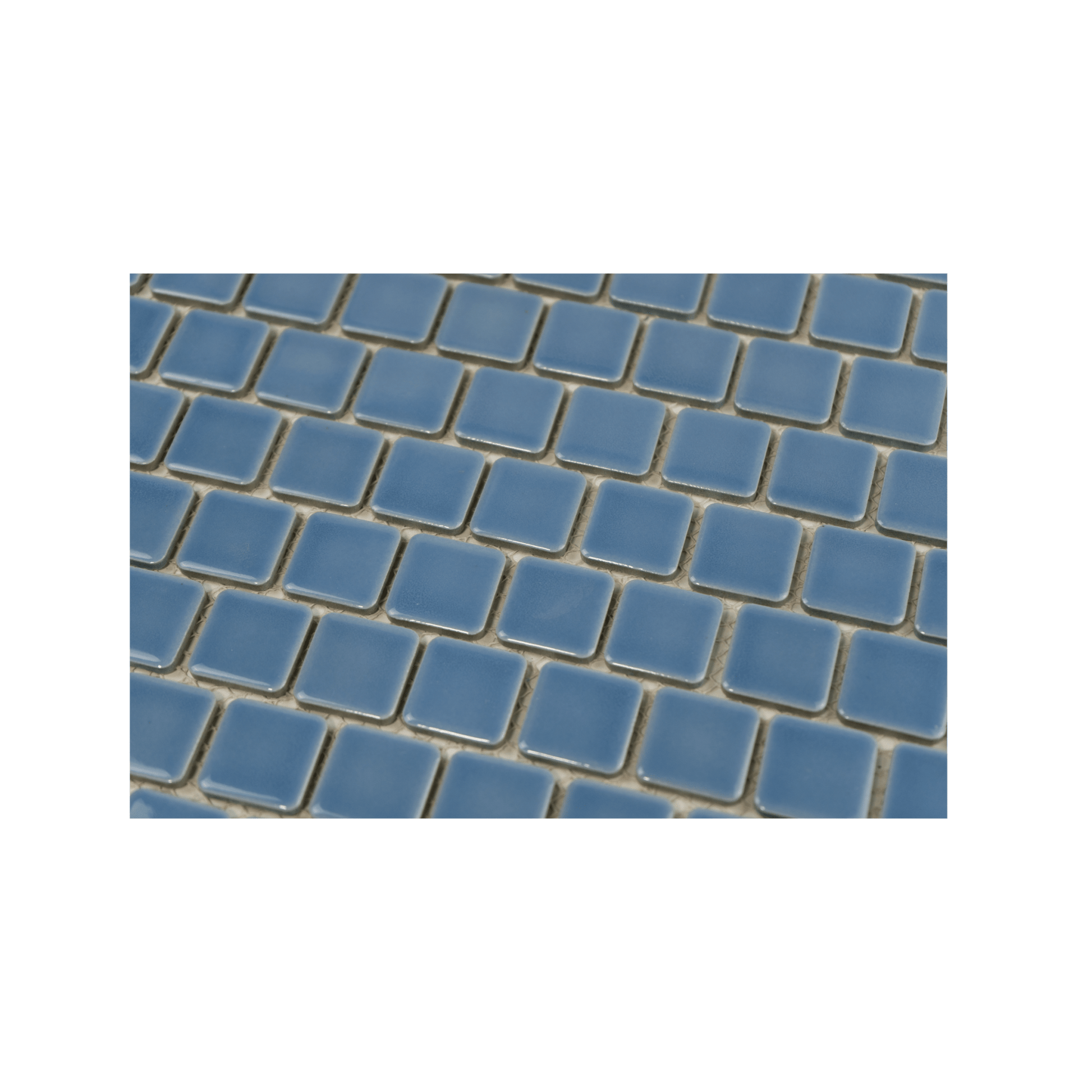 1x1 Sky Blue Pool Mosaic Tile - Cemento Collection