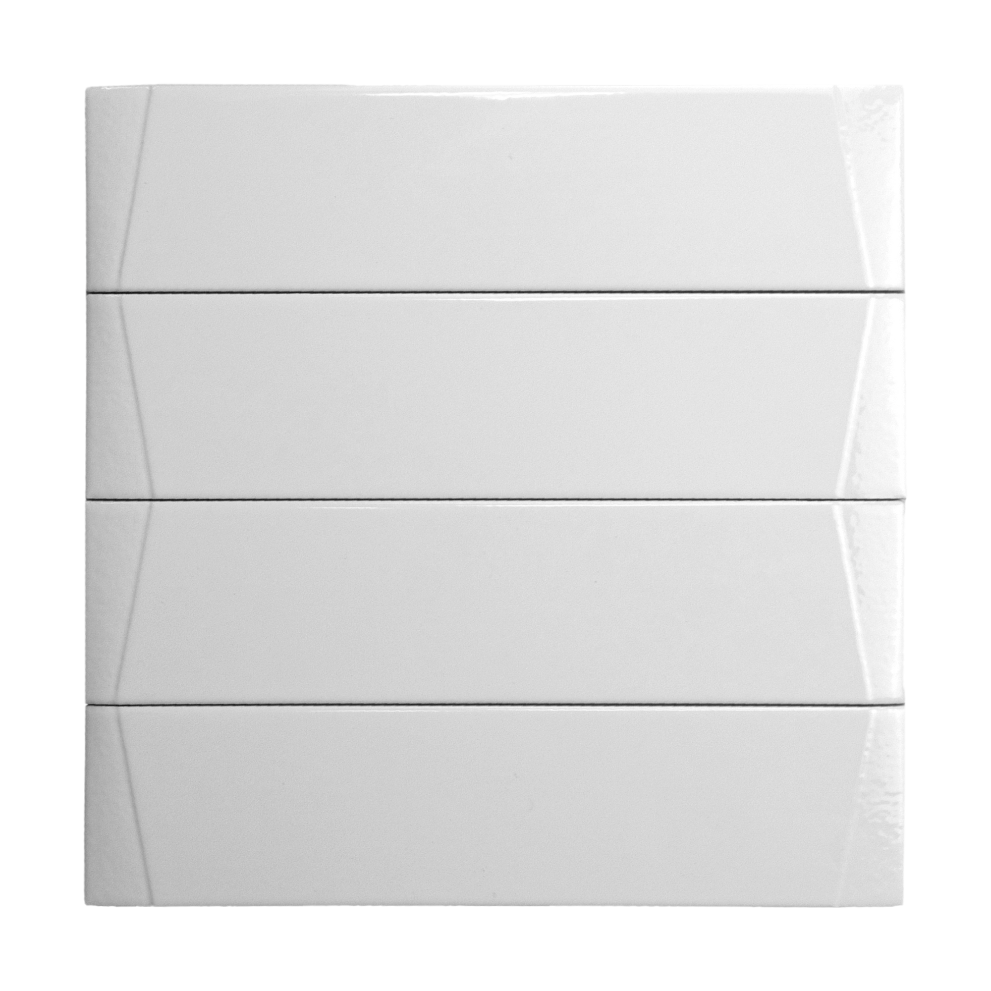 Venture Eggshell 3x12 White Glossy Subway Tile