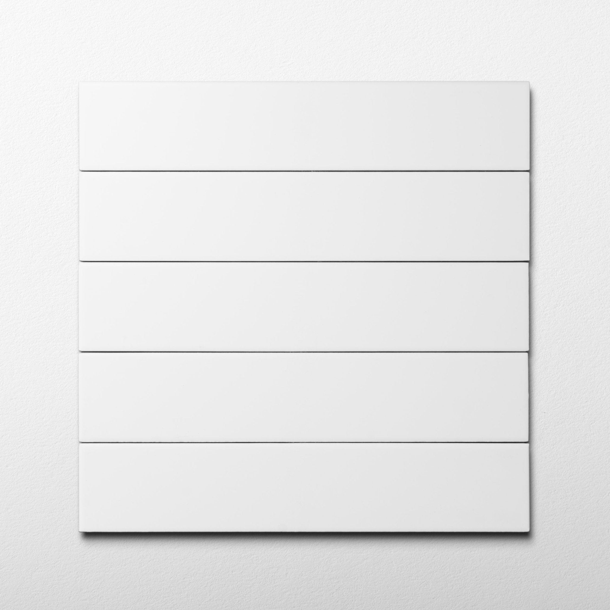 2x10 Snow White Matte Subway Tile - Cemento Collection