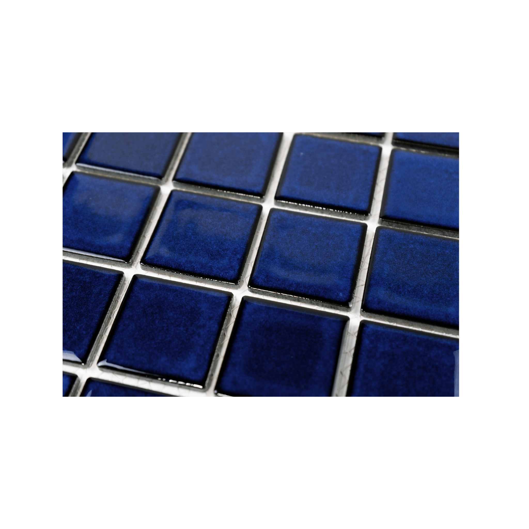 2x2 Cobalt Blue Pool Mosaic Tile - Cemento Collection