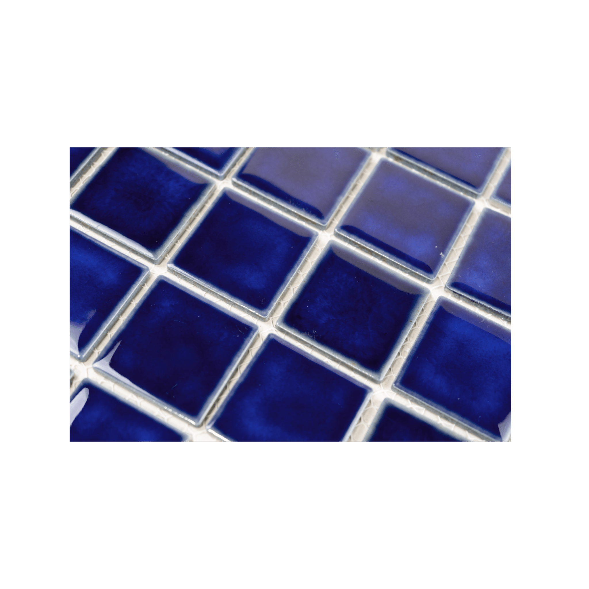 2x2 Cobalt Ocean Blue Pool Mosaic Tile - Cemento Collection