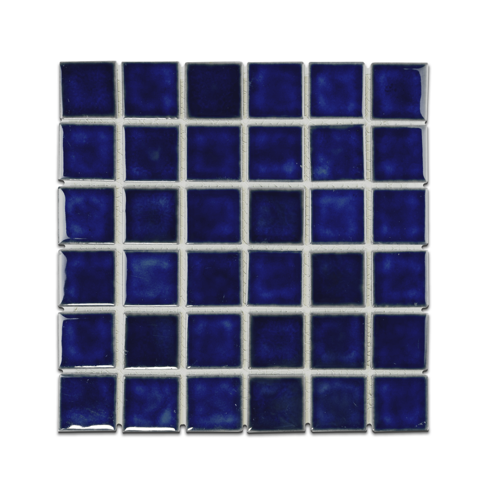 2x2 Cobalt Ocean Blue Pool Mosaic Tile - Cemento Collection