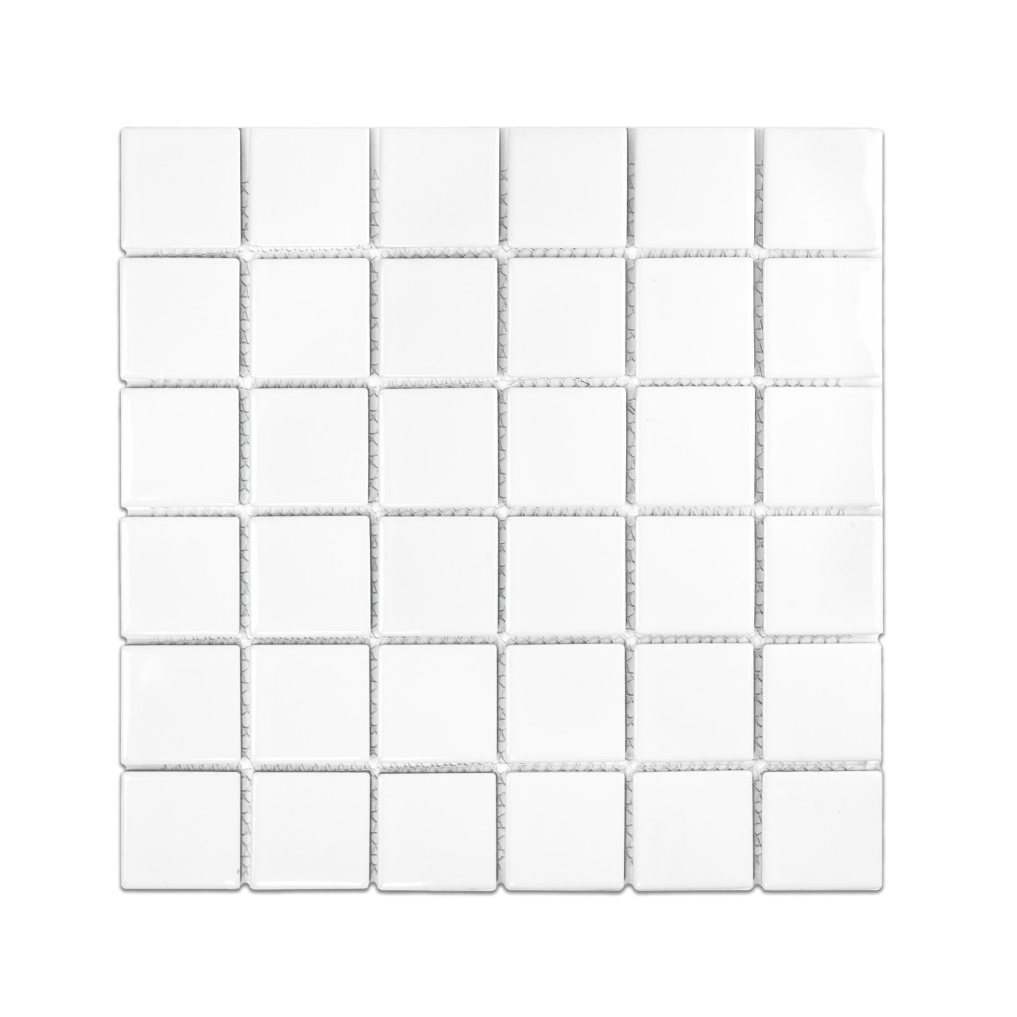 2x2 White Pool Mosaic Tile - Cemento Collection