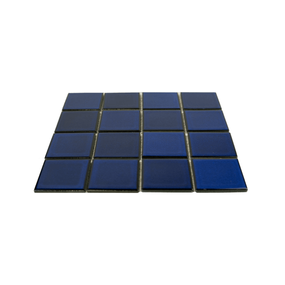 3x3 Cobalt Blue Pool Mosaic Tile - Cemento Collection