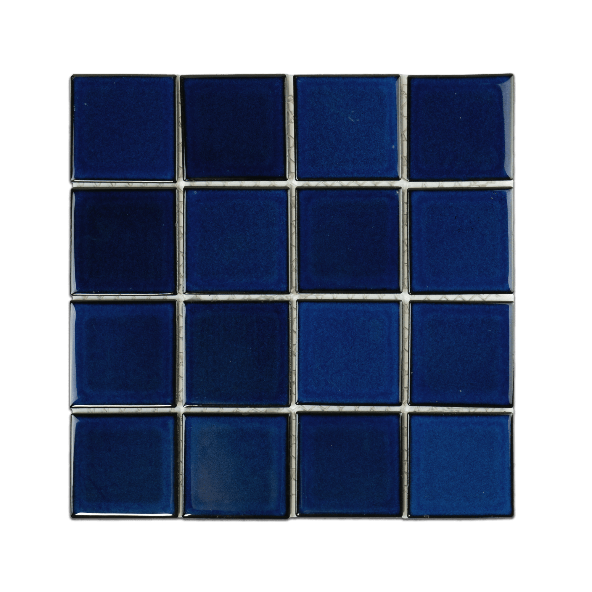 3x3 Cobalt Blue Pool Mosaic Tile - Cemento Collection