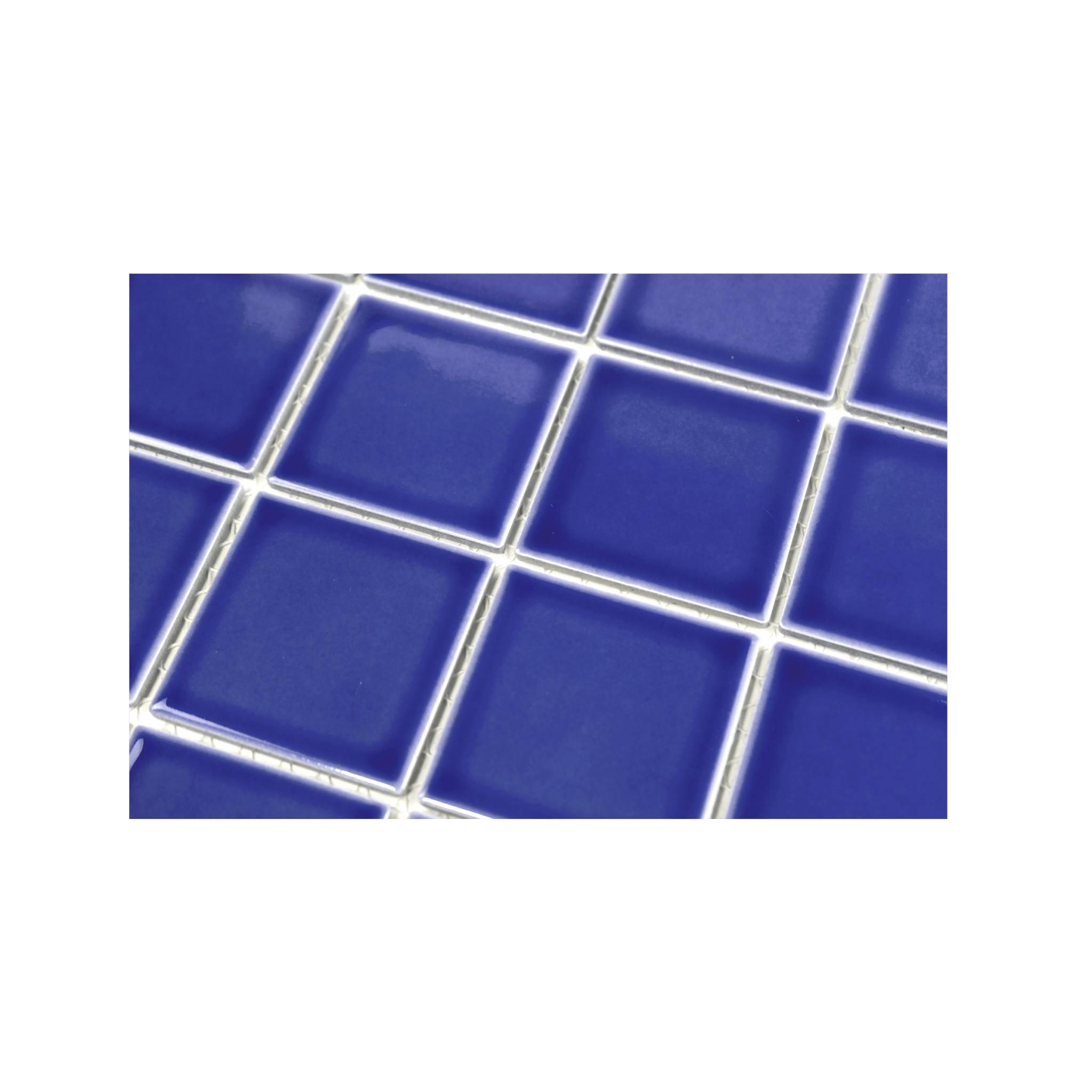 3x3 Electric Blue Pool Mosaic Tile - Cemento Collection