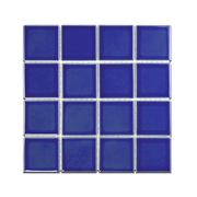 3x3 Electric Blue Pool Mosaic Tile - Cemento Collection