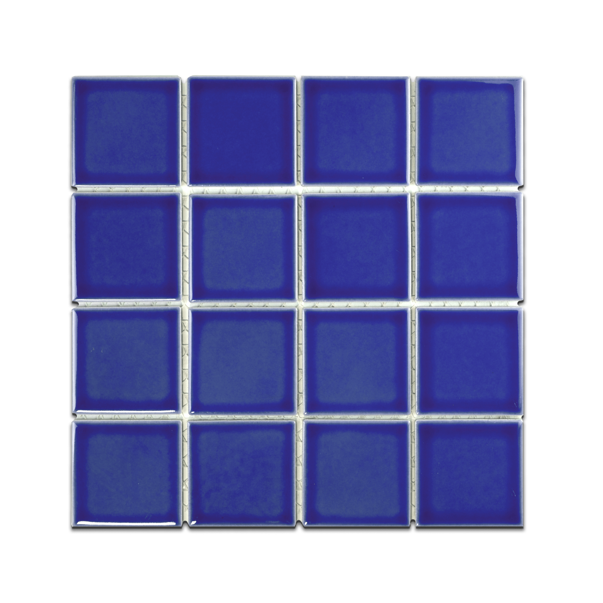 3x3 Electric Blue Pool Mosaic Tile - Cemento Collection