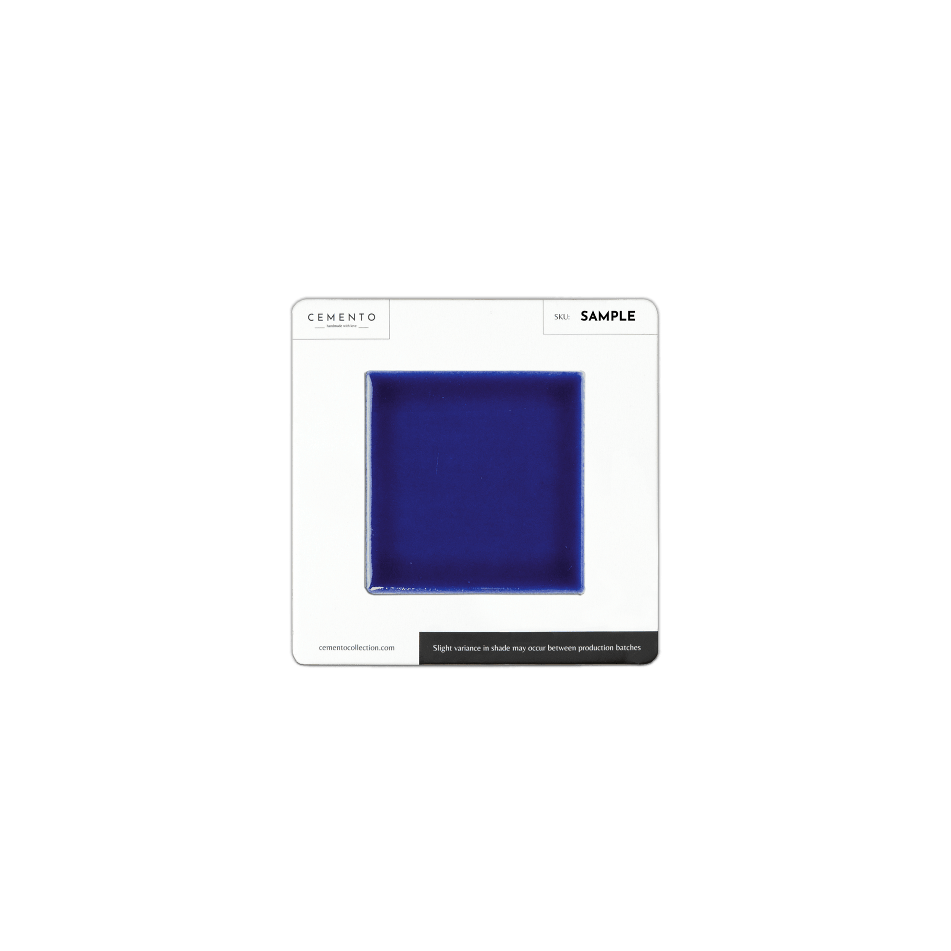 3x3 Royal Blue Pool Mosaic Tile - Cemento Collection