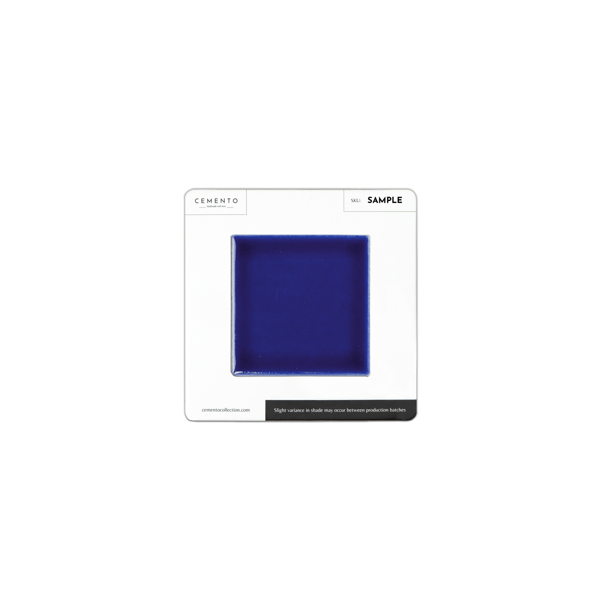 3x3 Royal Blue Pool Mosaic Tile - Cemento Collection