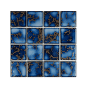 3x3 Rusty Cobalt Blue Pool Mosaic Tile - Cemento Collection