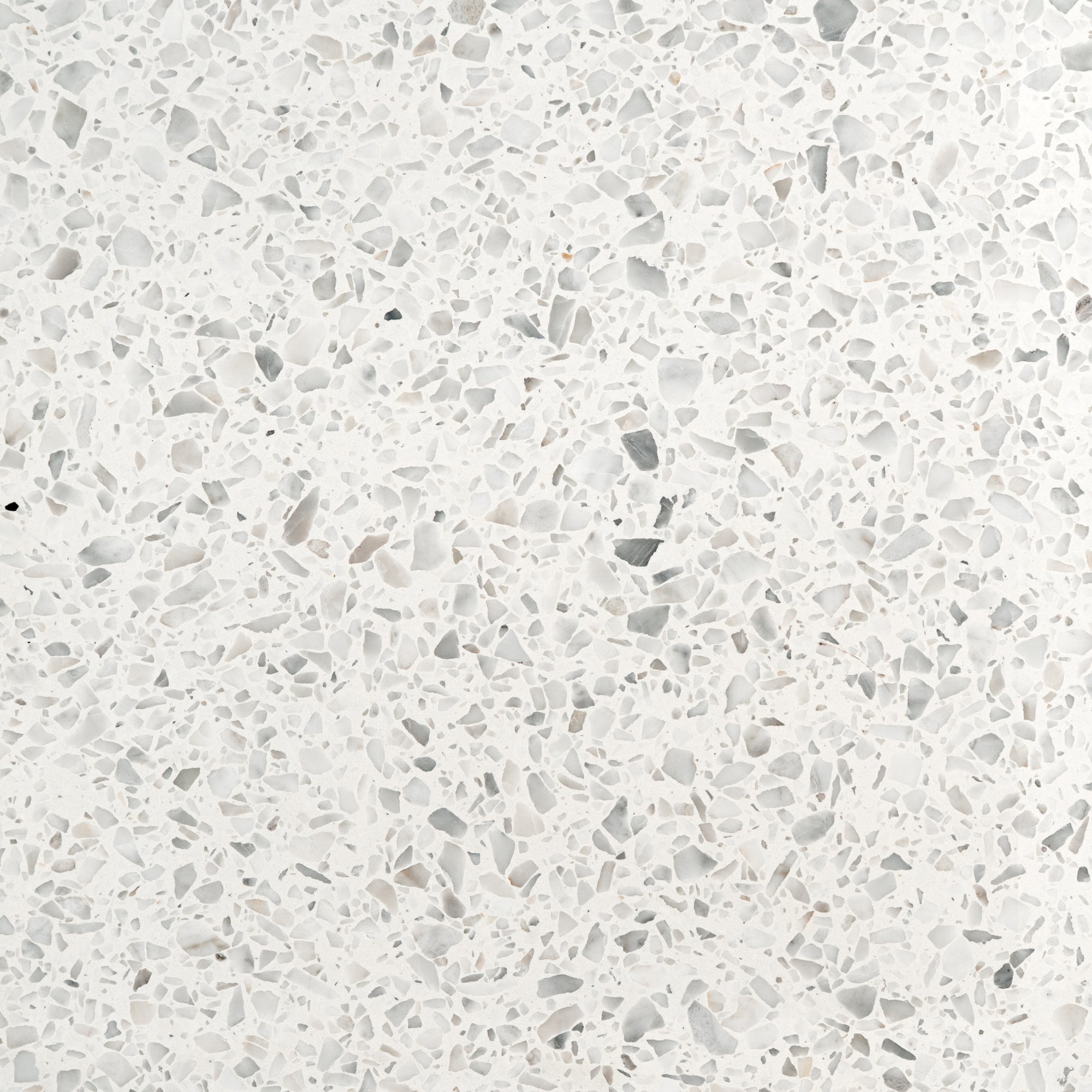 Elba Ice White 16x16 Terrazzo Tile