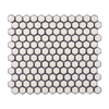 Pearl White Glossy Hexagon Mosaic Tile