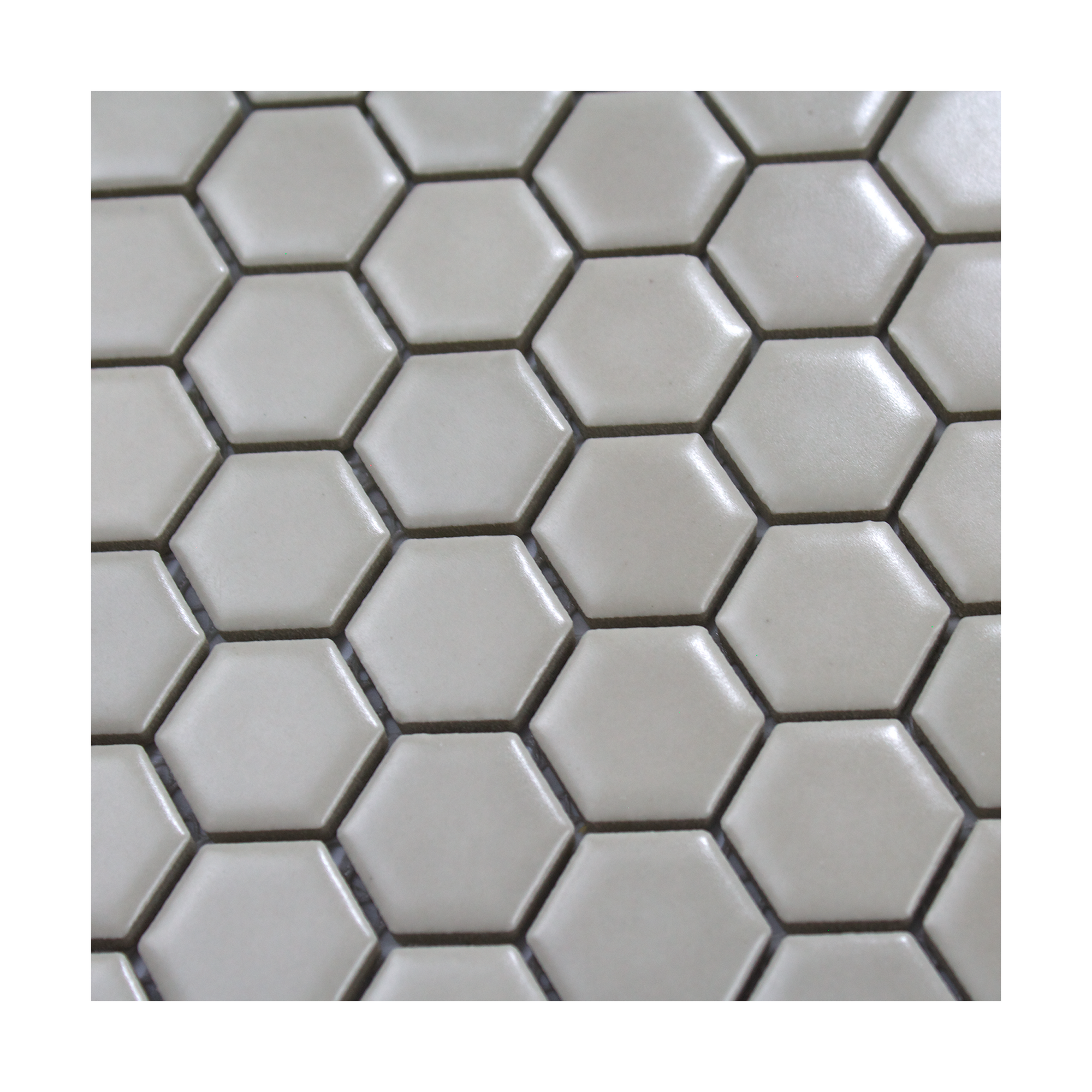 Light Brown Matte Hexagon Mosaic Tile - Lot of 64.8 Sq ft