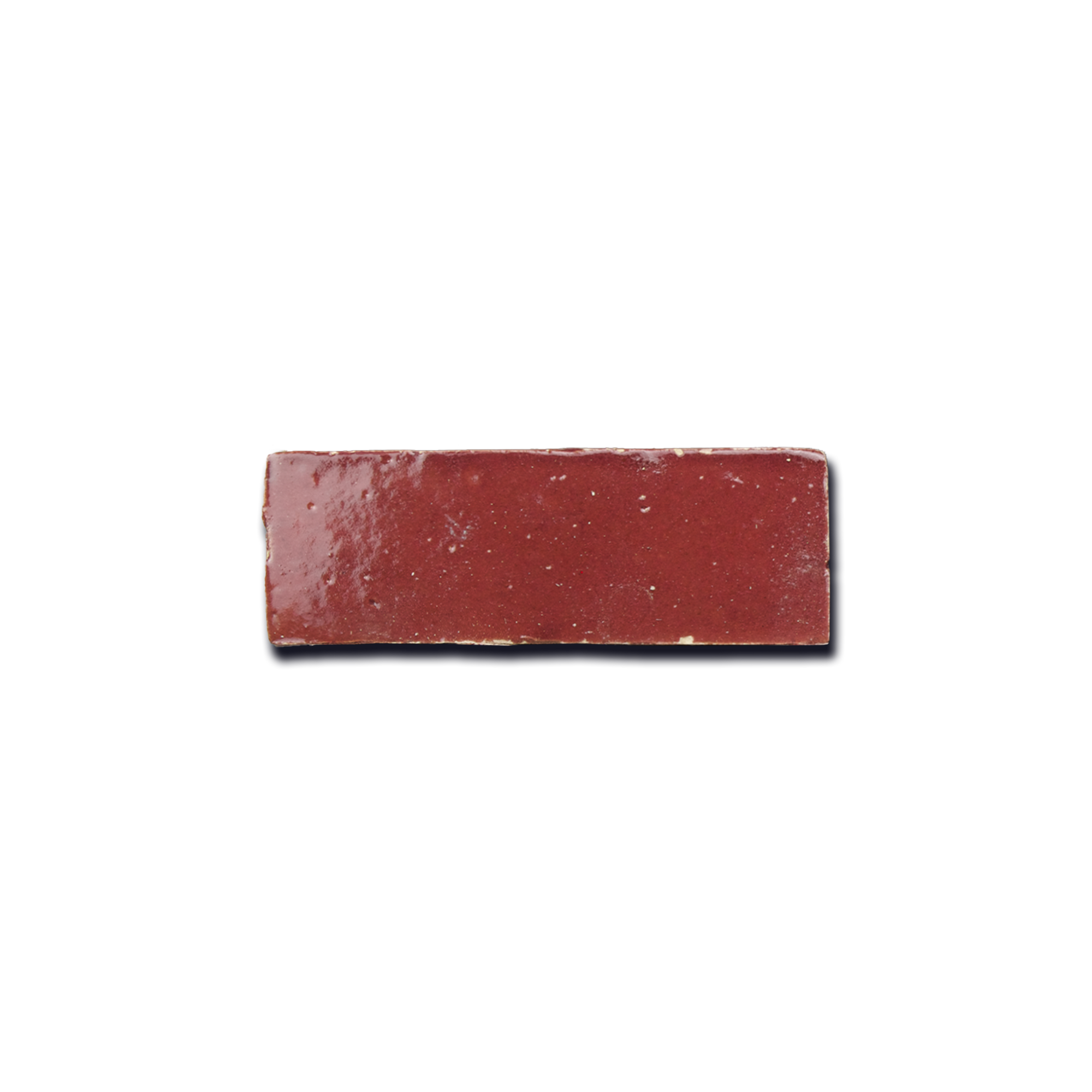 Handmade Moroccan Zellige 2x6 Cabernet Red Terracotta Tile