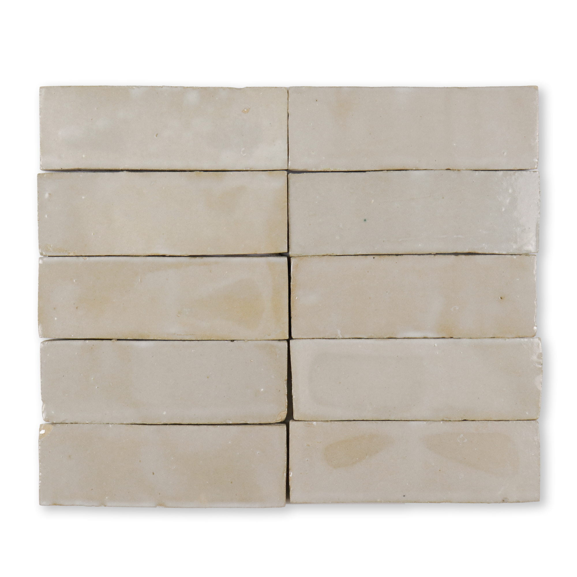 Moroccan Zellige 2x6 Ecru White Terracotta Tile