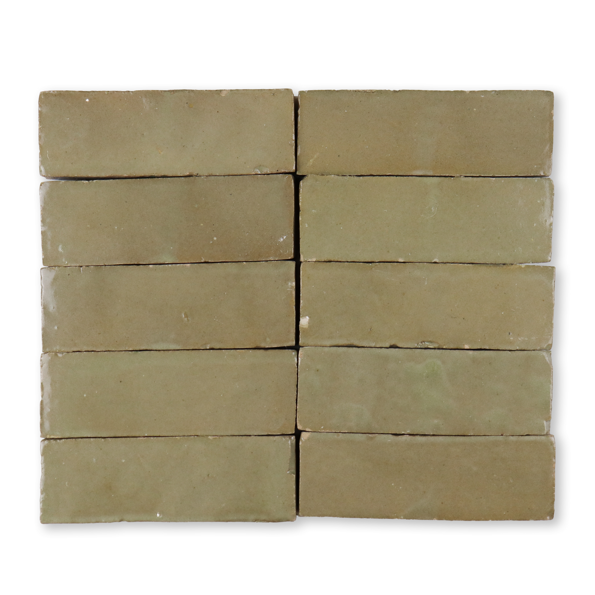 Handmade Moroccan Zellige 2x6 Earth Terracotta Tile