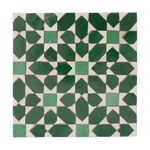 Moroccan Zellige Garden Green Mosaic