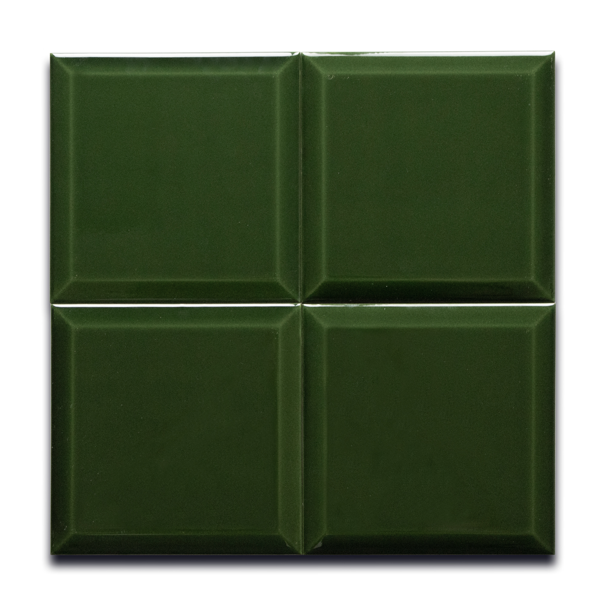 Emerald Green 6x6 Bevelled