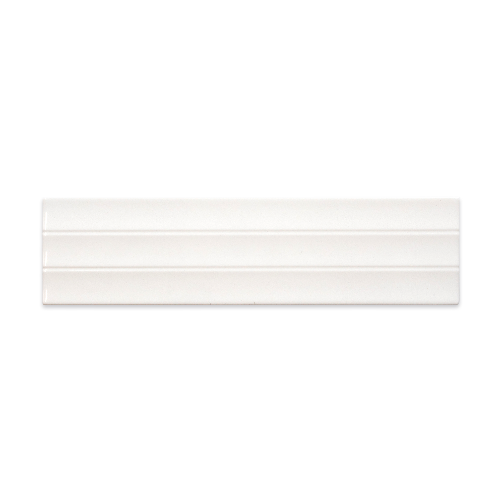 Abaque Daisy White Flat 3x12 Subway Tile