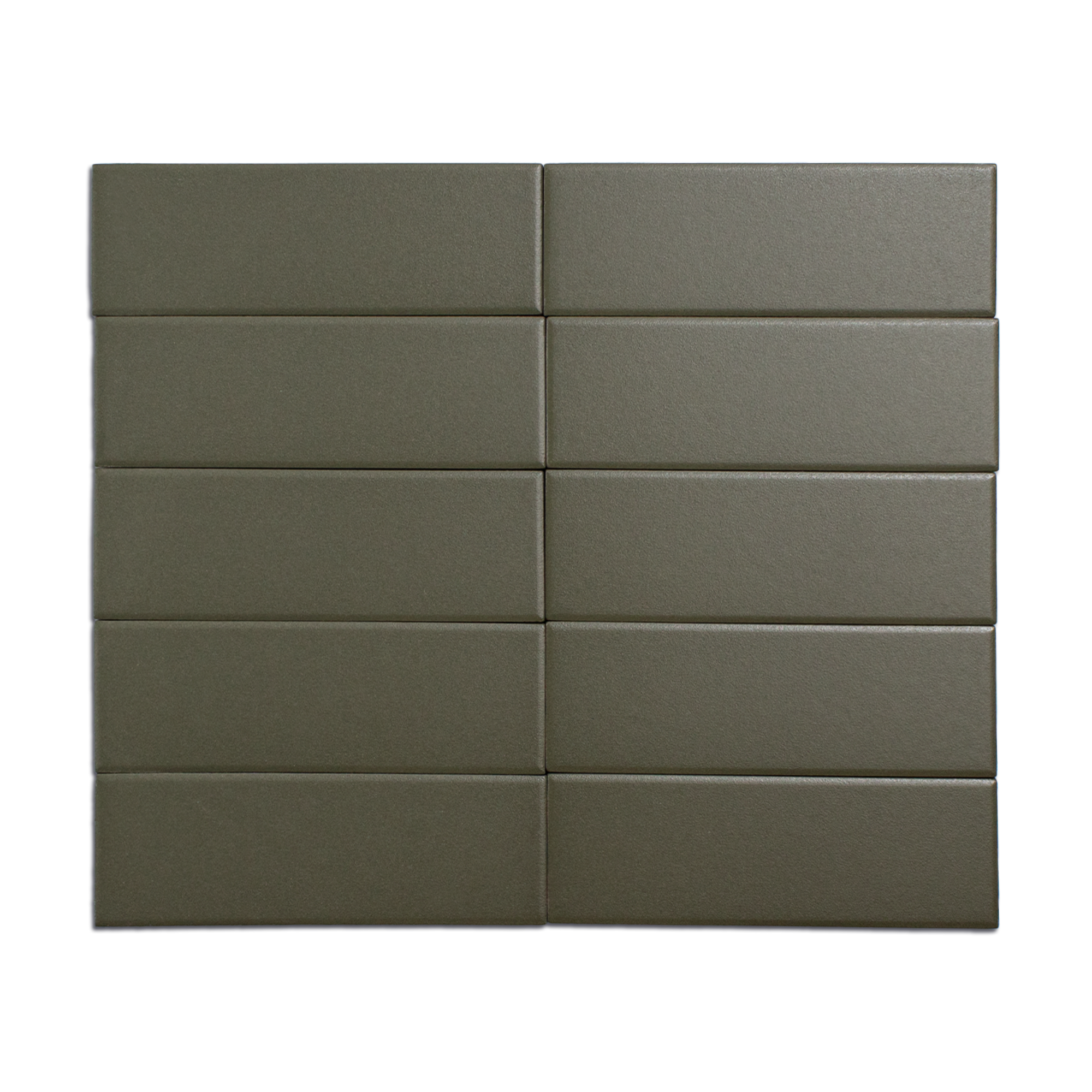 Trucco Rectangle Crocodile Green 2x5.5 Full Body Porcelain Tile