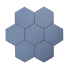 Trucco Hexagon Cornflower Blue 4.25x5 Full Body Porcelain Tile