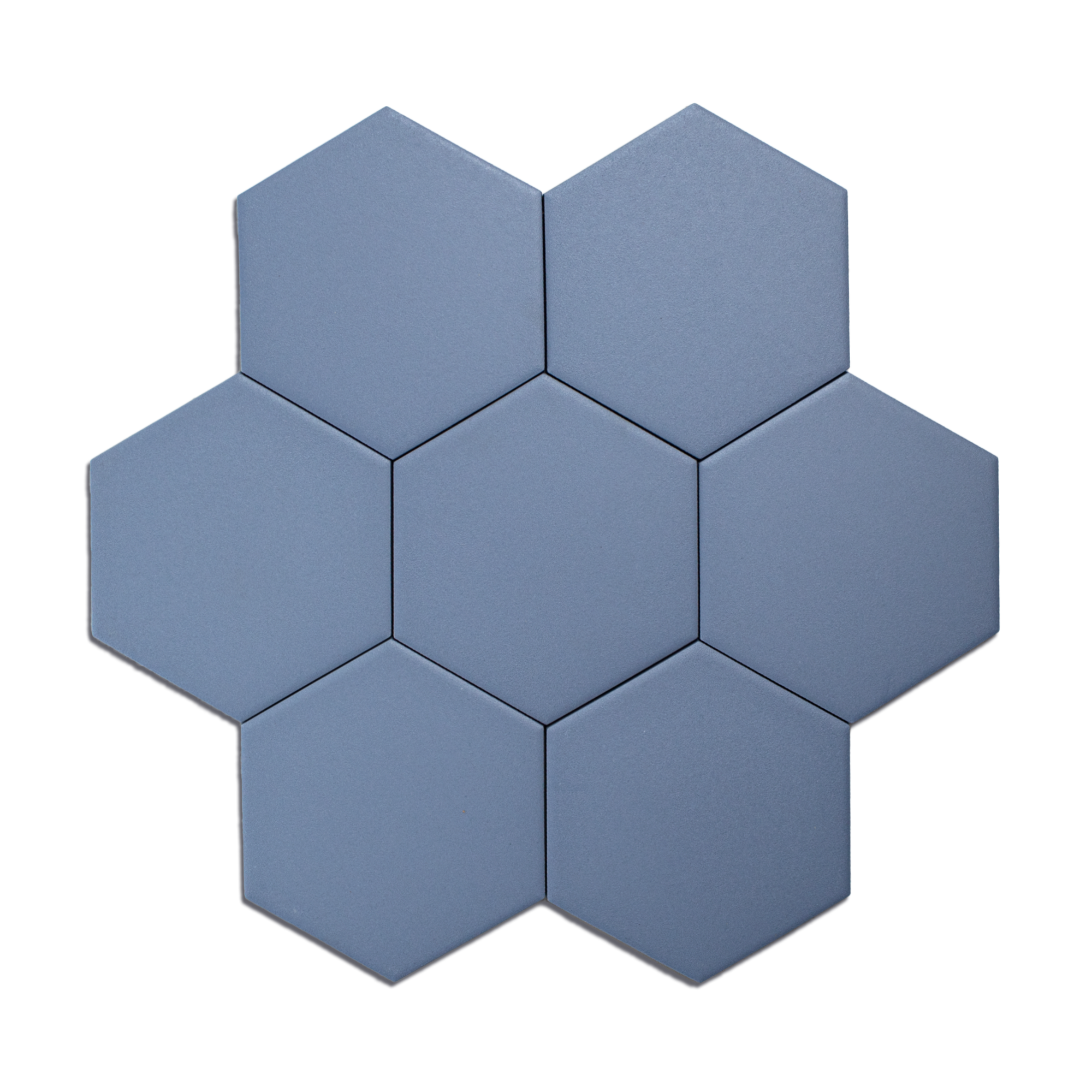 Trucco Hexagon Cornflower Blue 4.25x5 Full Body Porcelain Tile