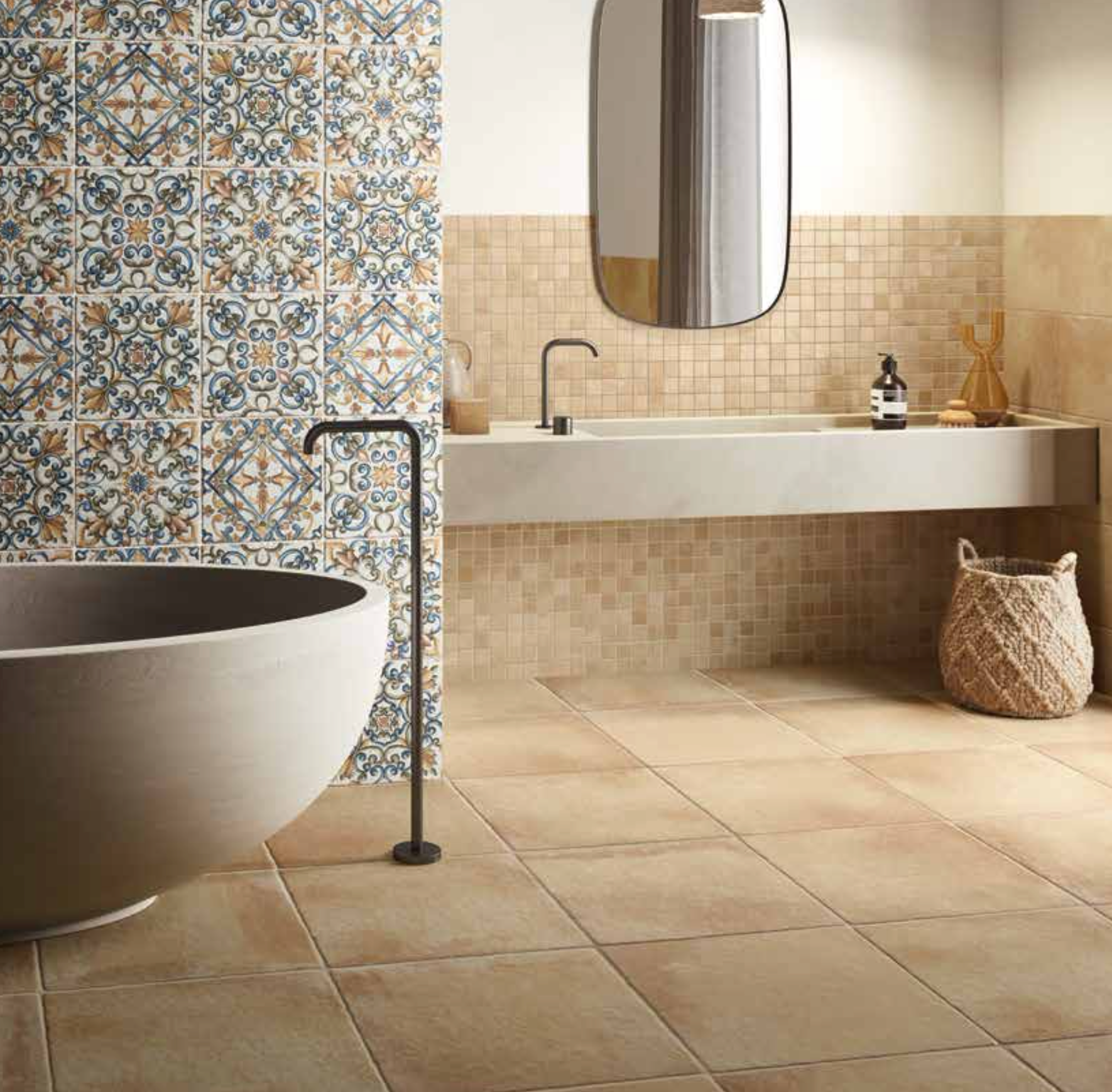 Cotto Tumbled Grip Porcelain Tile 12x20