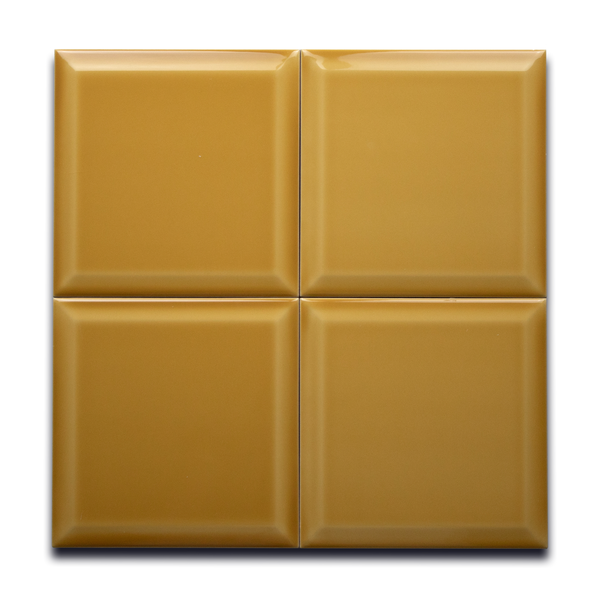 Mustard Yellow 6x6 Bevelled