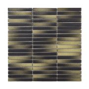 Black and Yellow Stick Matte Mosaic Tile - Lot of 72 Sq ft - Cemento Collection