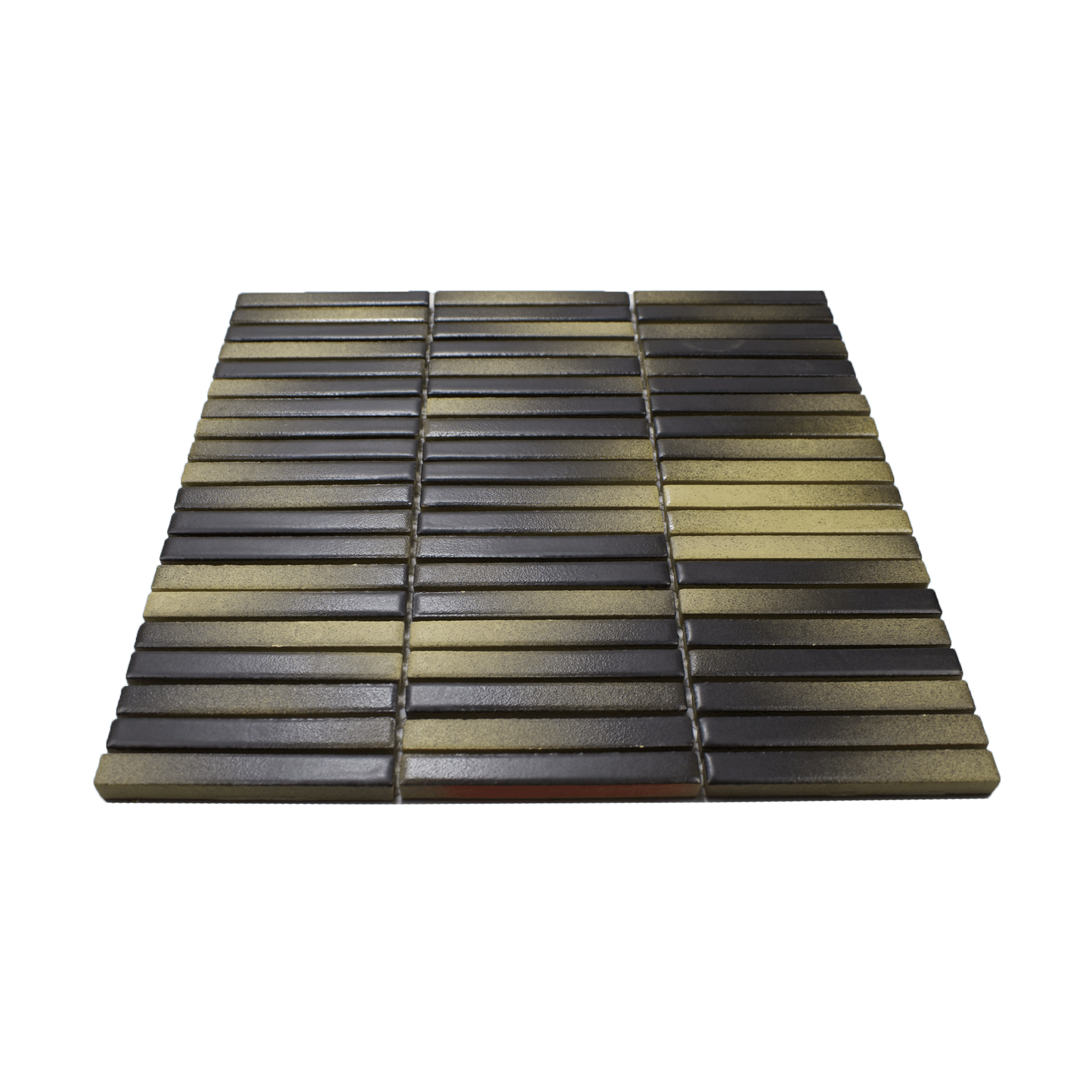 Black and Yellow Stick Matte Mosaic Tile - Lot of 72 Sq ft - Cemento Collection