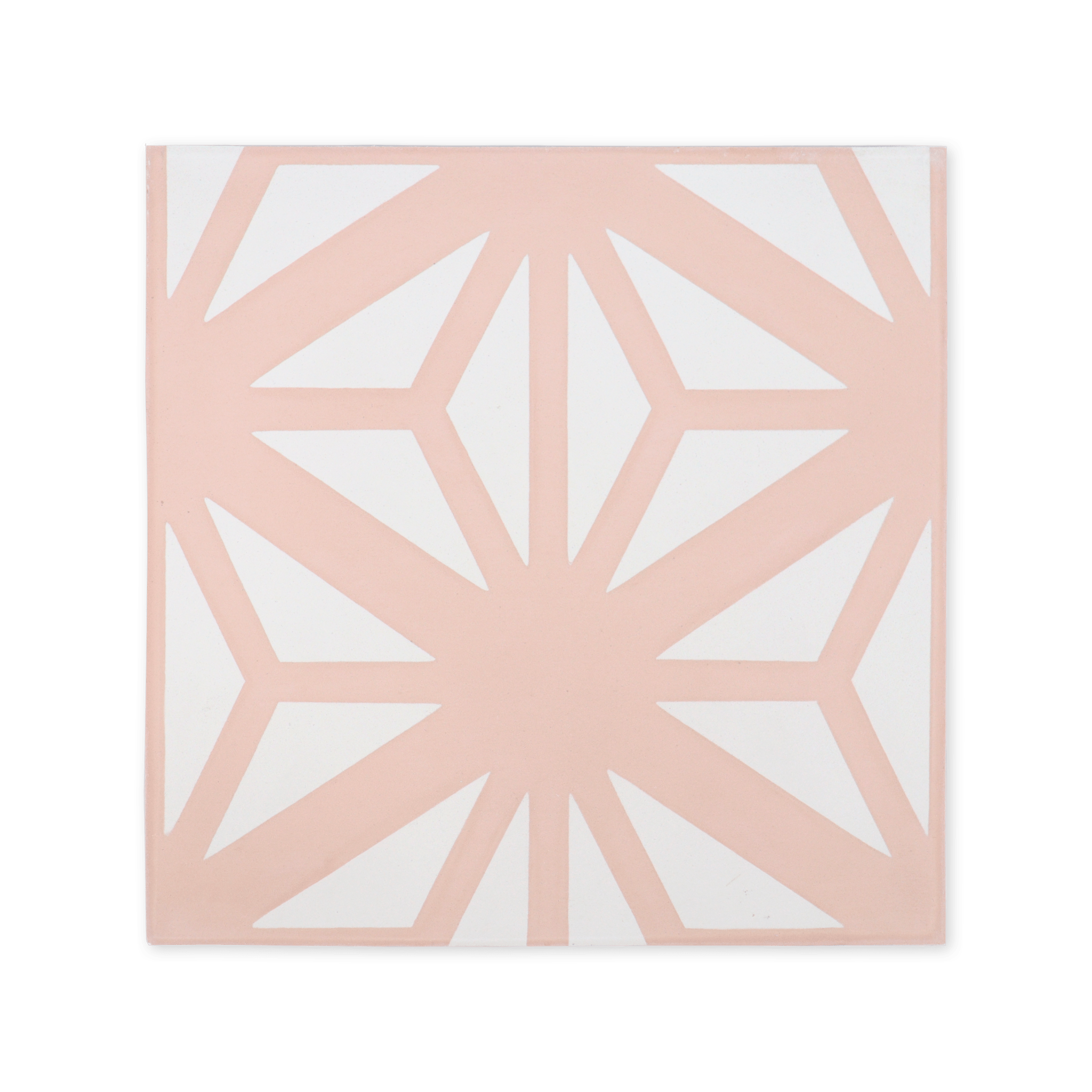 Estrella Pink Cement Tile - Lot of 122 Sq ft - Cemento Collection