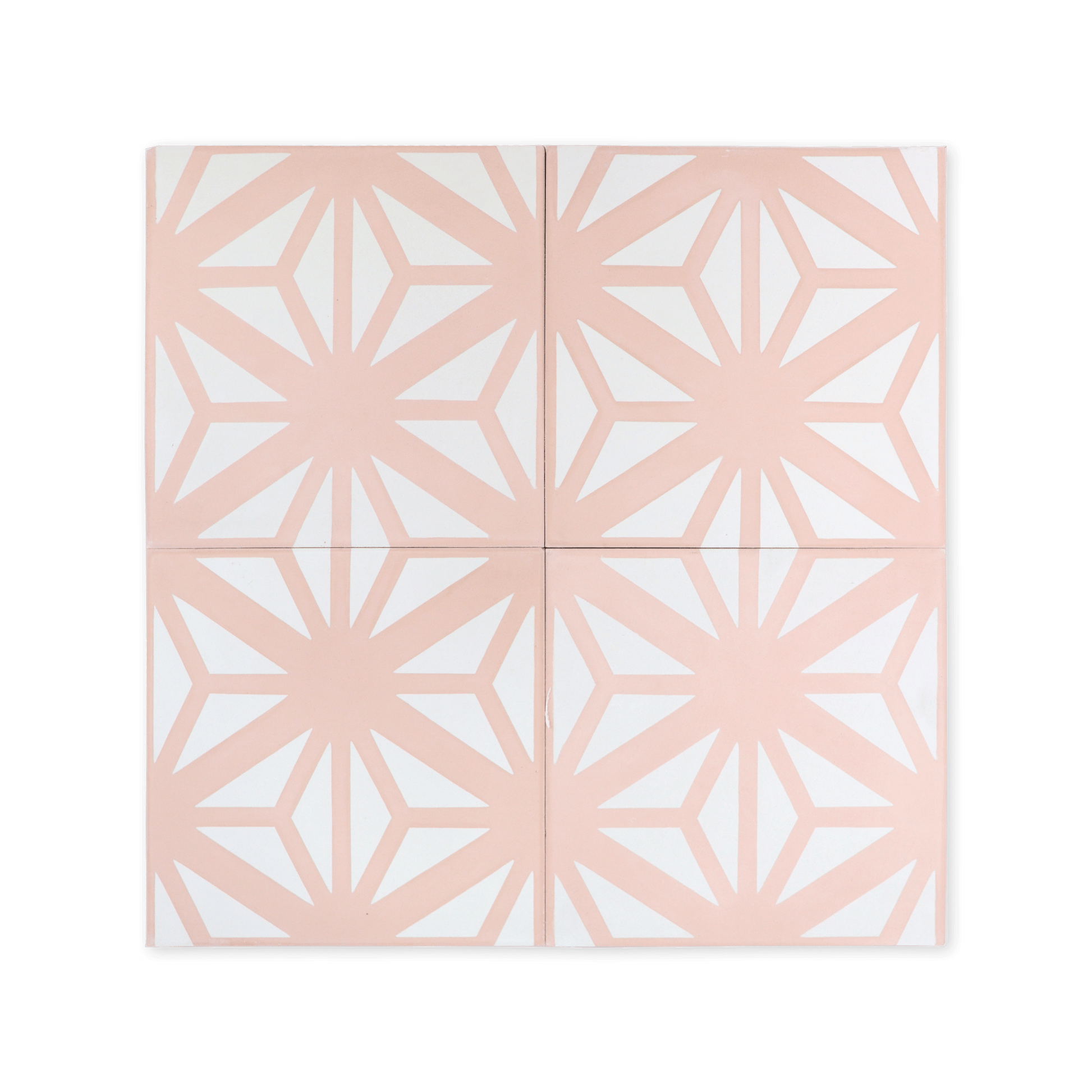 Estrella Pink Cement Tile - Lot of 122 Sq ft - Cemento Collection