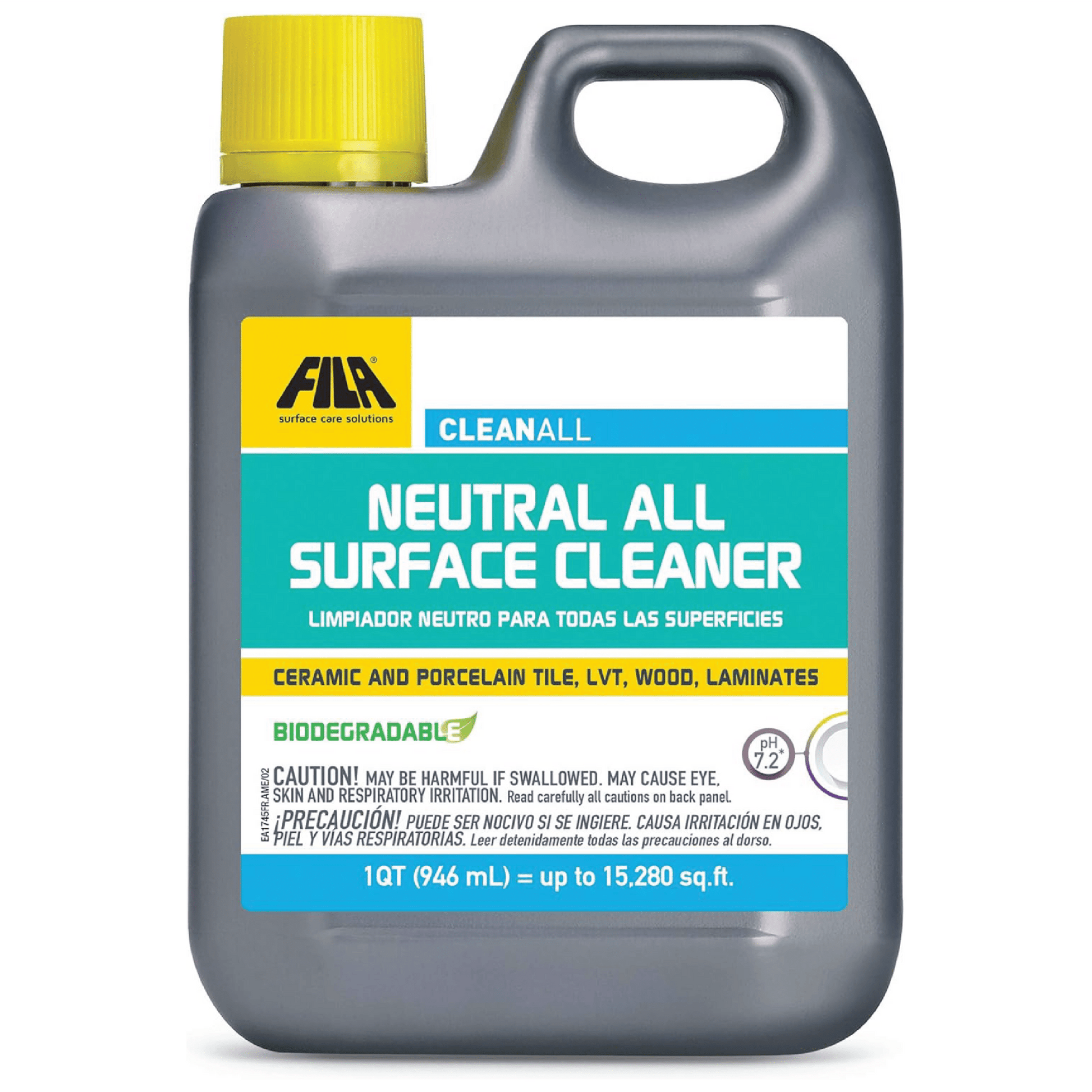 FILA Clean All - Neutral All Surface Cleaner - 1 Qt (15,280 sq. ft) - Cemento Collection