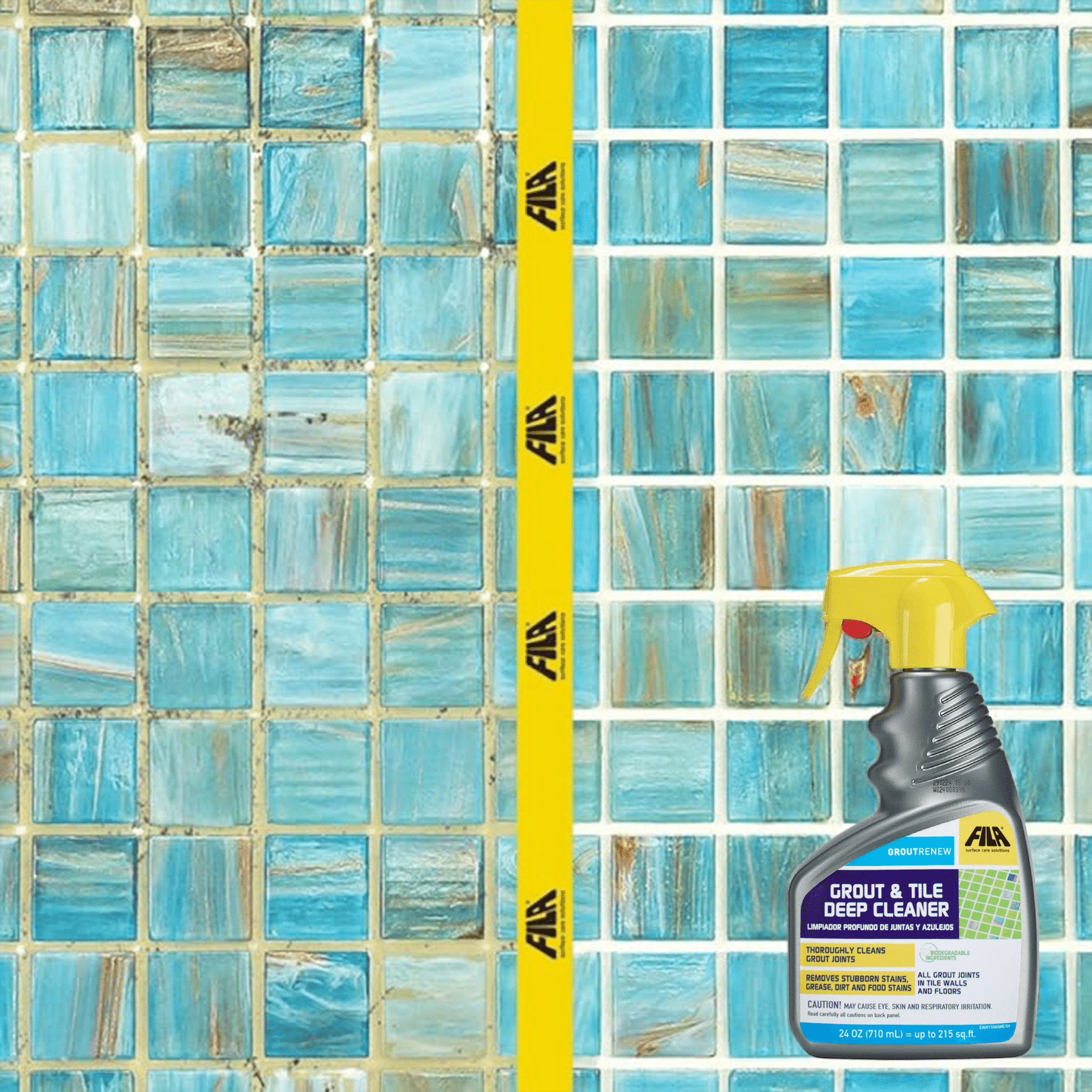 Fila Grout Renew: Grout & Tile Deep Cleaner Spray - 24 Oz - Cemento Collection