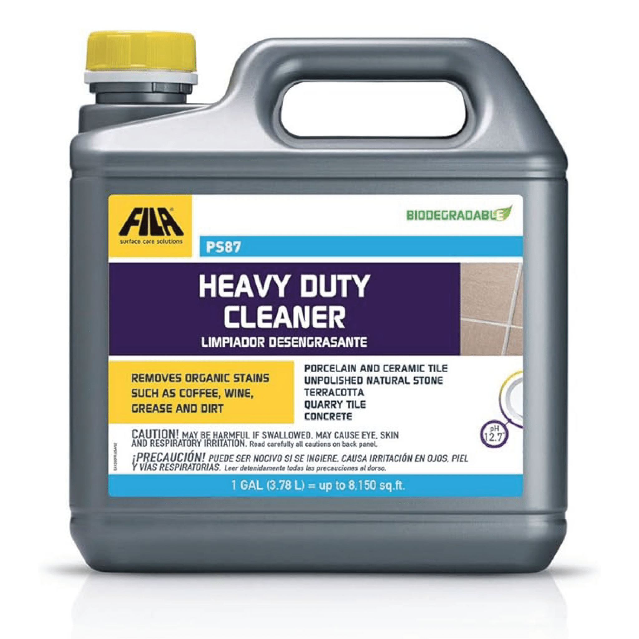 FILA PS87 - Heavy Duty Cleaner - 1 Gal (3.78 L) = (up to 8.150 sq.ft.) - Cemento Collection