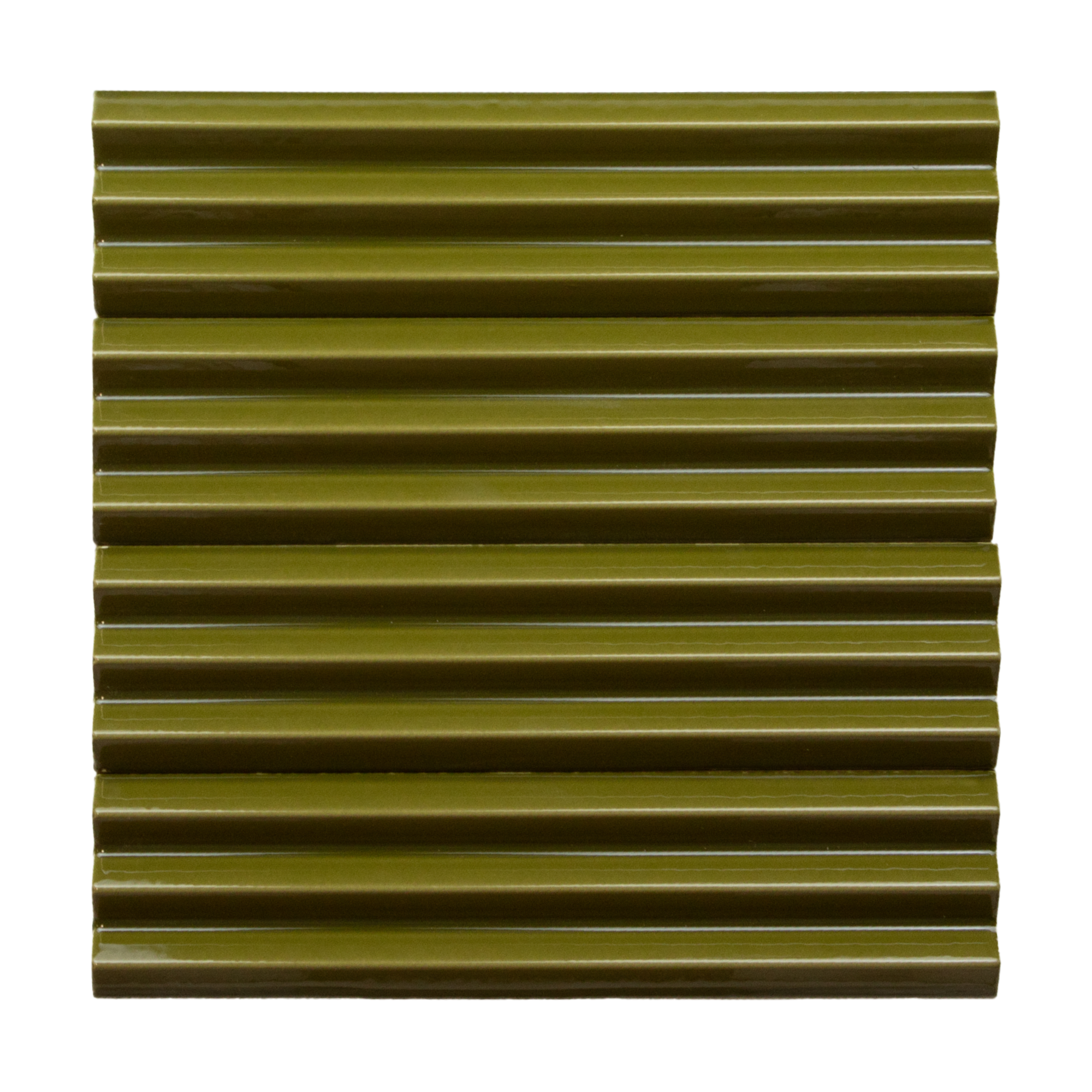 Abaque Bancha Green 3D 3x12 Subway Tile
