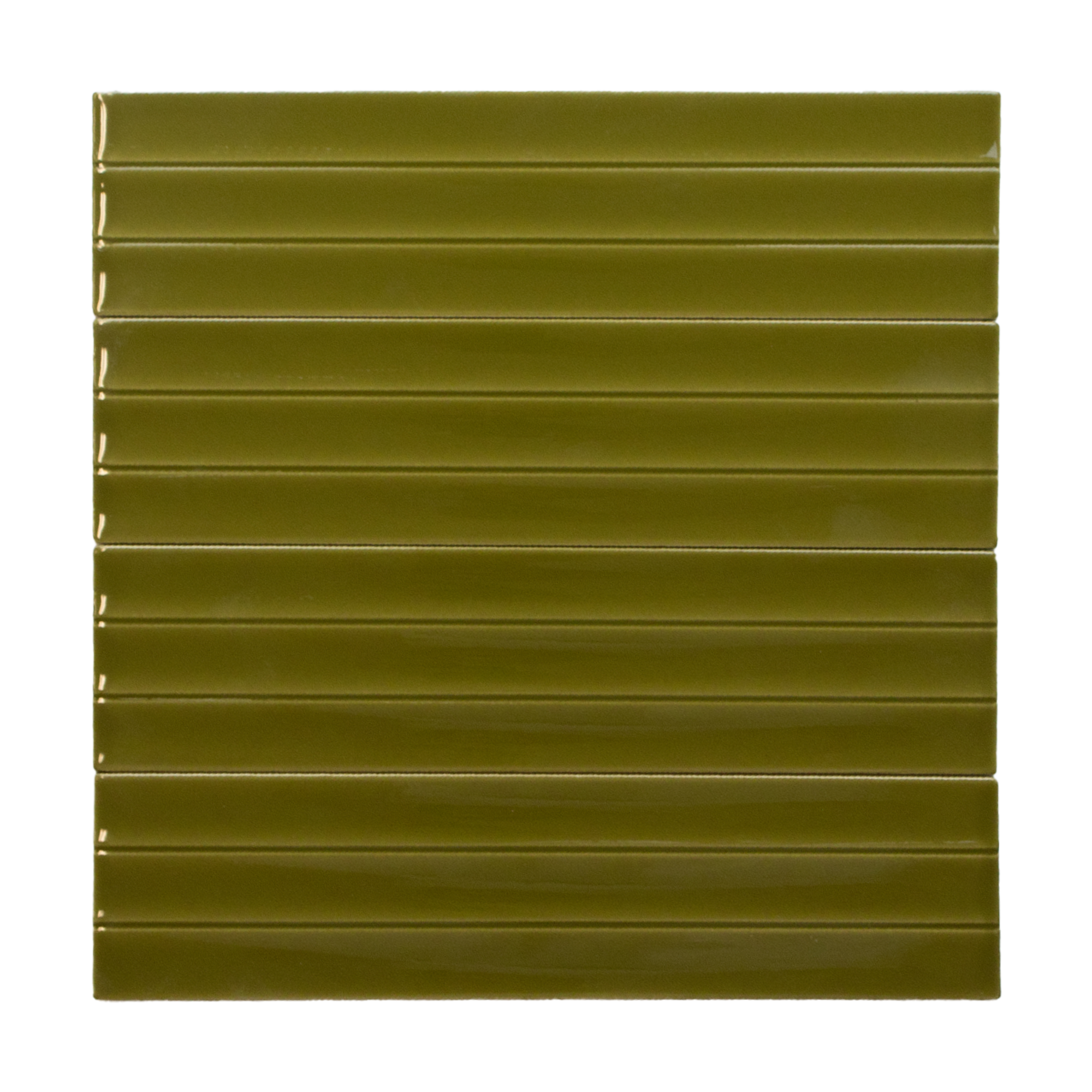 Abaque Bancha Green Flat 3x12 Subway Tile