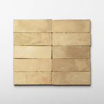 Handmade Moroccan Zellige 2x6 Unglazed Terracotta Tile - Cemento Collection