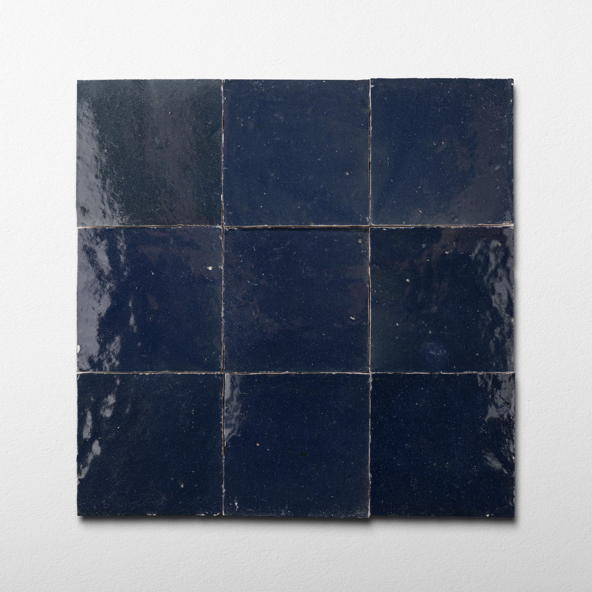 Handmade Moroccan Zellige 4x4 Amalfi Blue Terracotta Tile - Cemento Collection