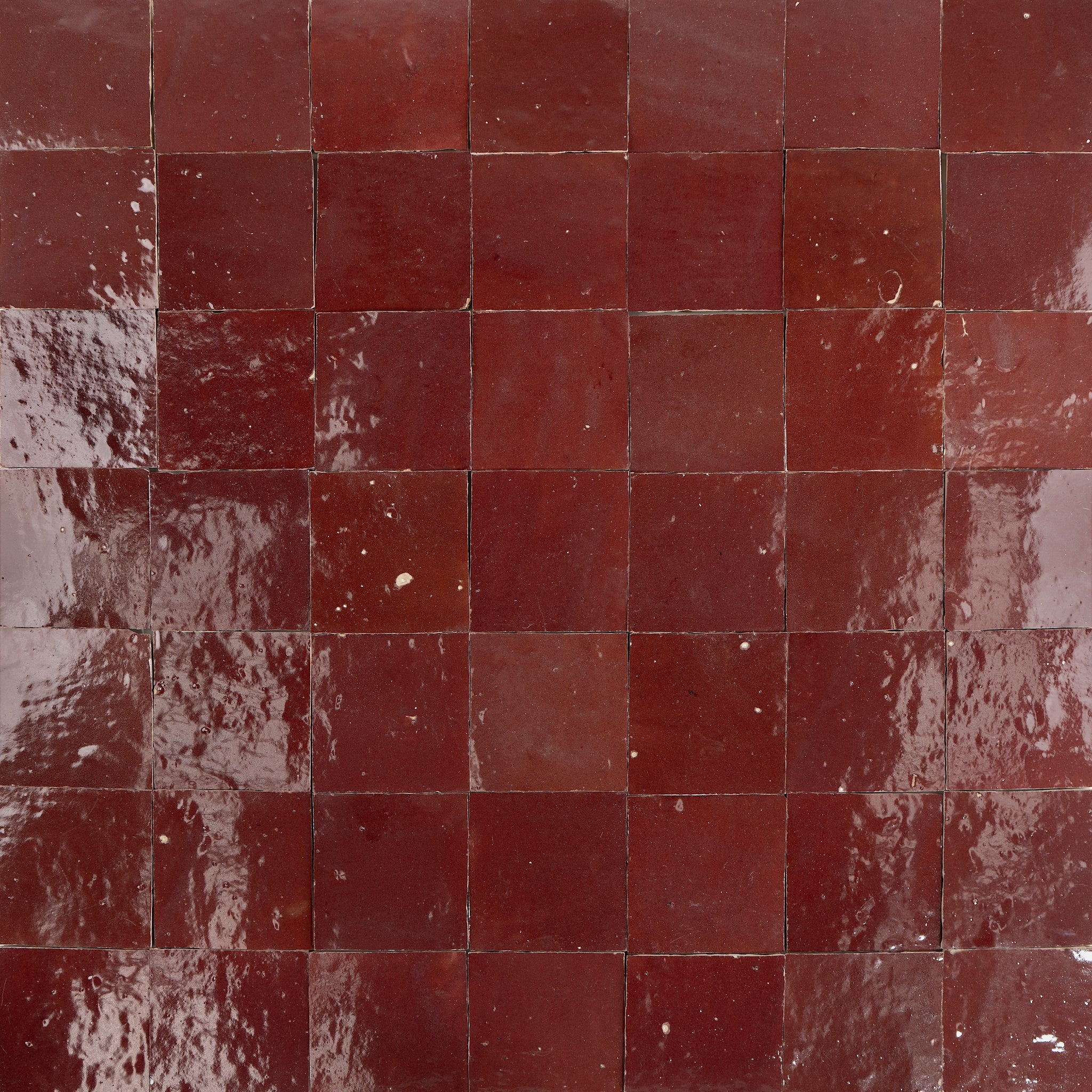 Cabernet Red zellige tile