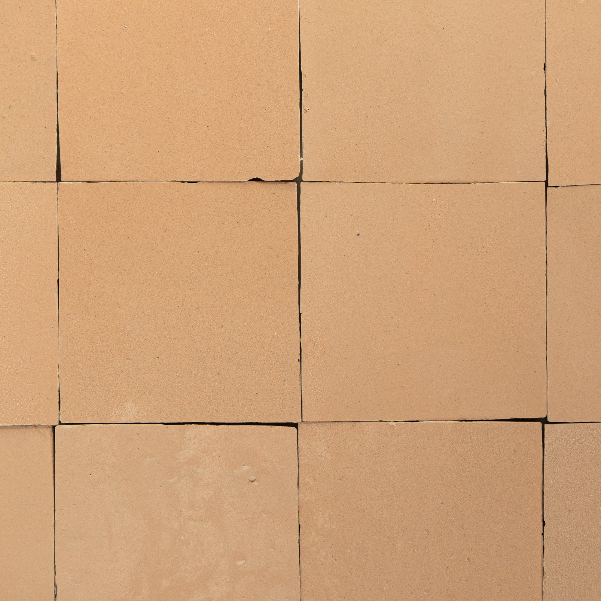 Handmade Moroccan Zellige 4x4 Living Coral Terracotta Tile - Cemento Collection