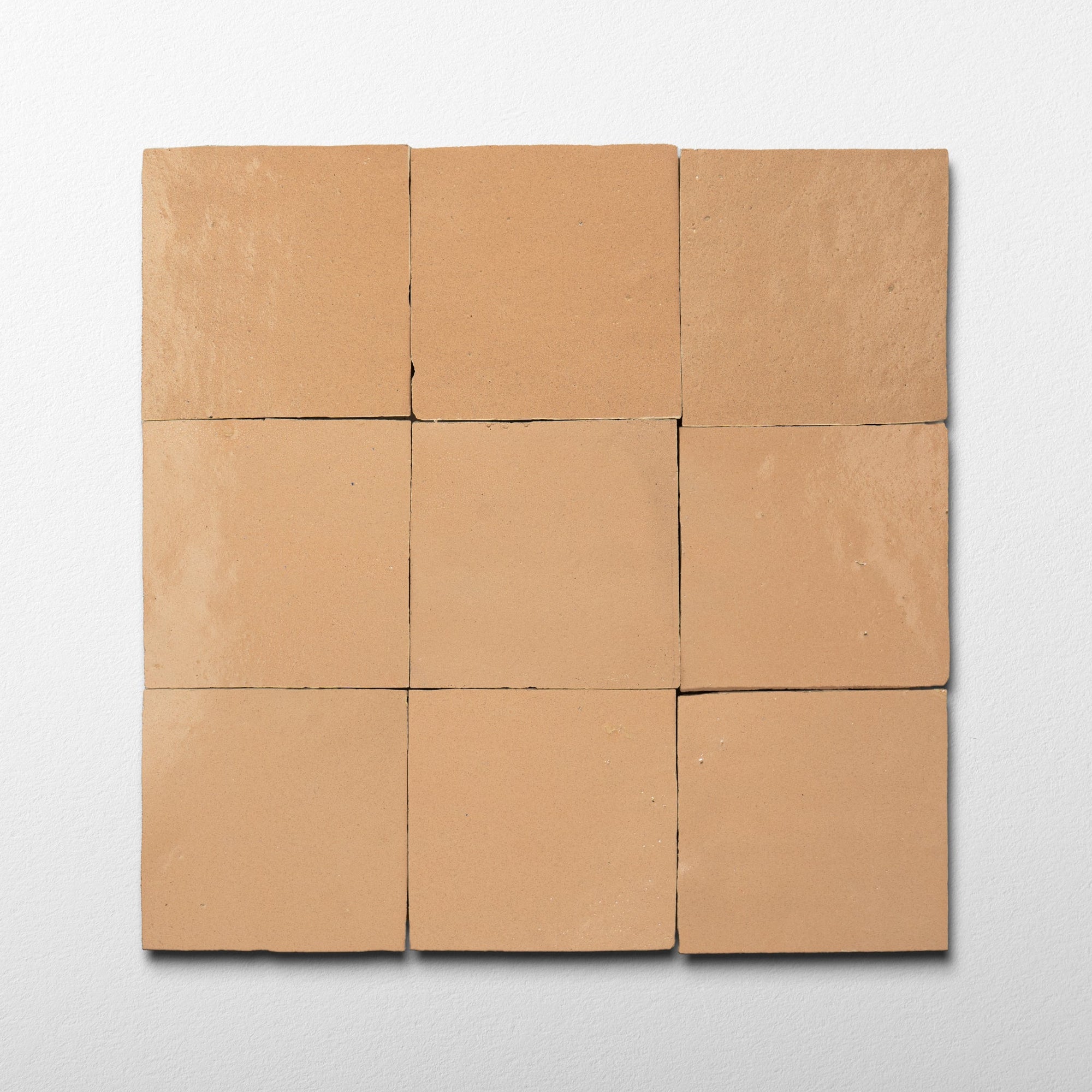 Handmade Moroccan Zellige 4x4 Living Coral Terracotta Tile - Cemento Collection