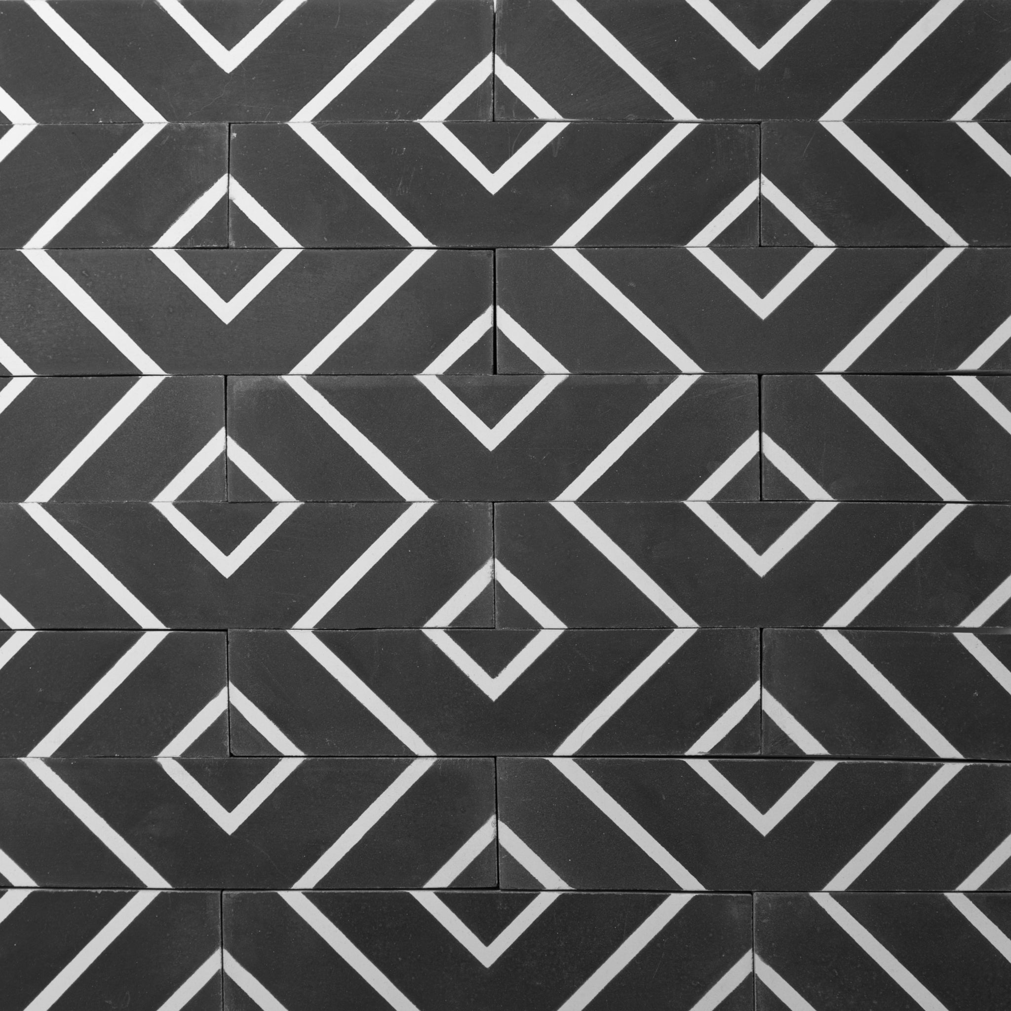 Labirento 2x8 Brick Cement Tile - Lot of 63.36 sq ft - Cemento Collection
