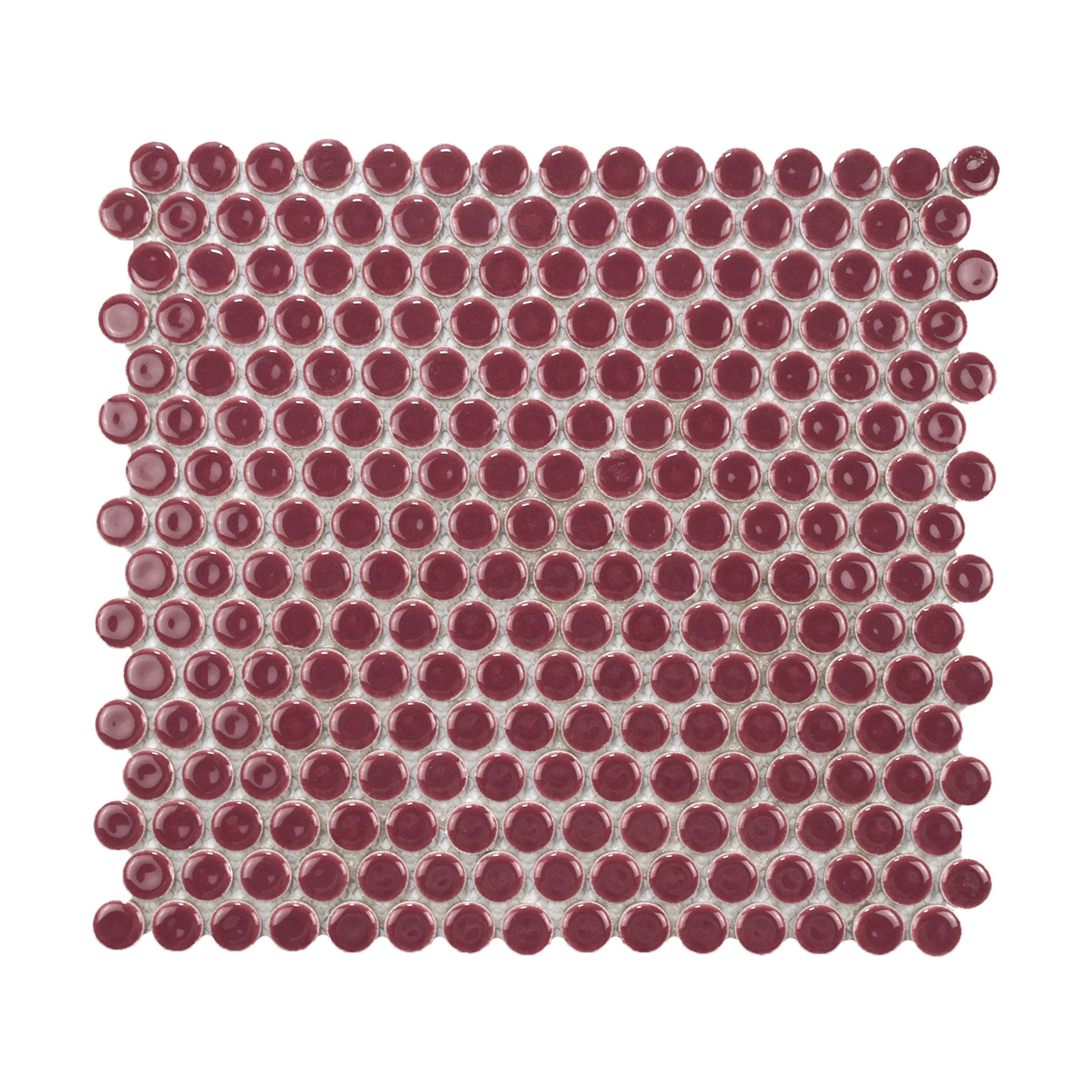 Lavender Glossy Penny Round Mosaic Tile - Lot of 79.2 Sq ft - Cemento Collection