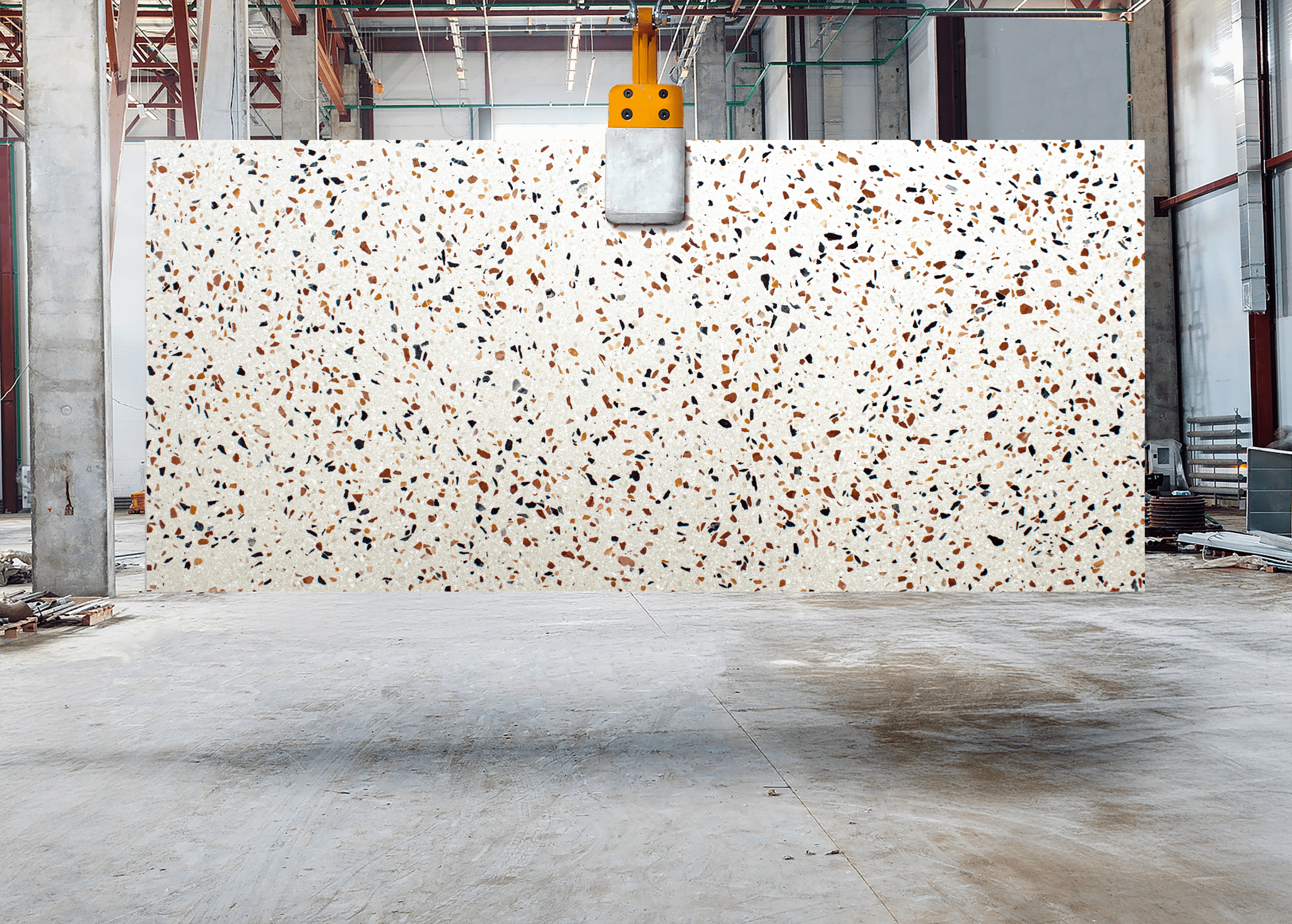 Levanzo Cream (Slab and Table Top) Terrazzo Tile - Cemento Collection