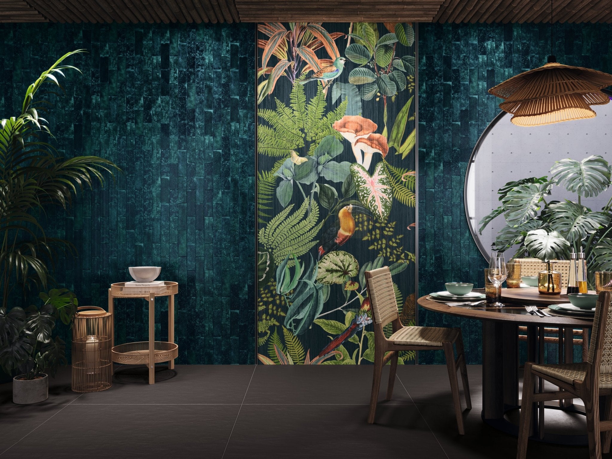 Malaga 40x40 Onyx Black Full Body Porcelain Tile - Cemento Collection