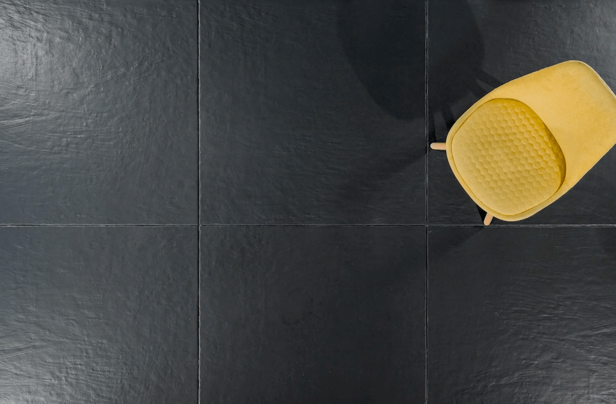 Malaga 40x40 Onyx Black Full Body Porcelain Tile - Cemento Collection